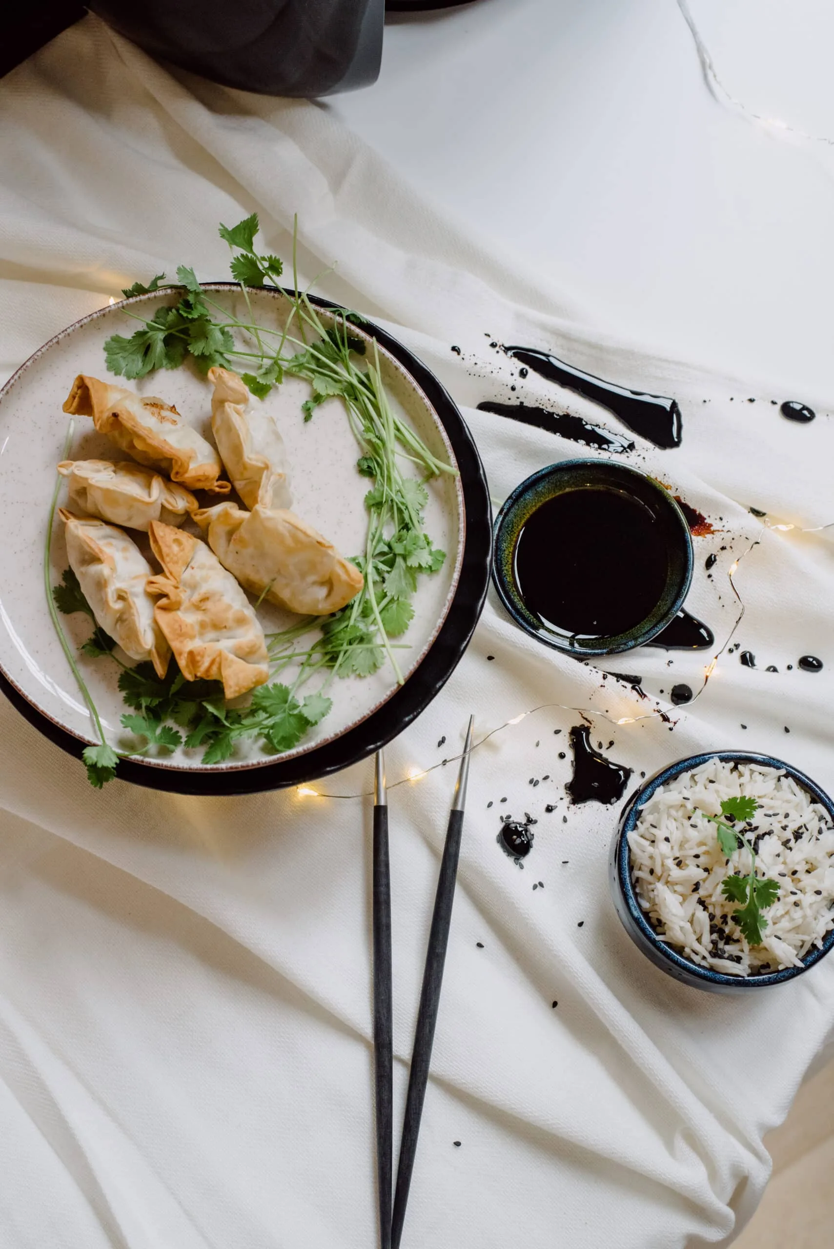 Gyozas farcis à la volaille truffée