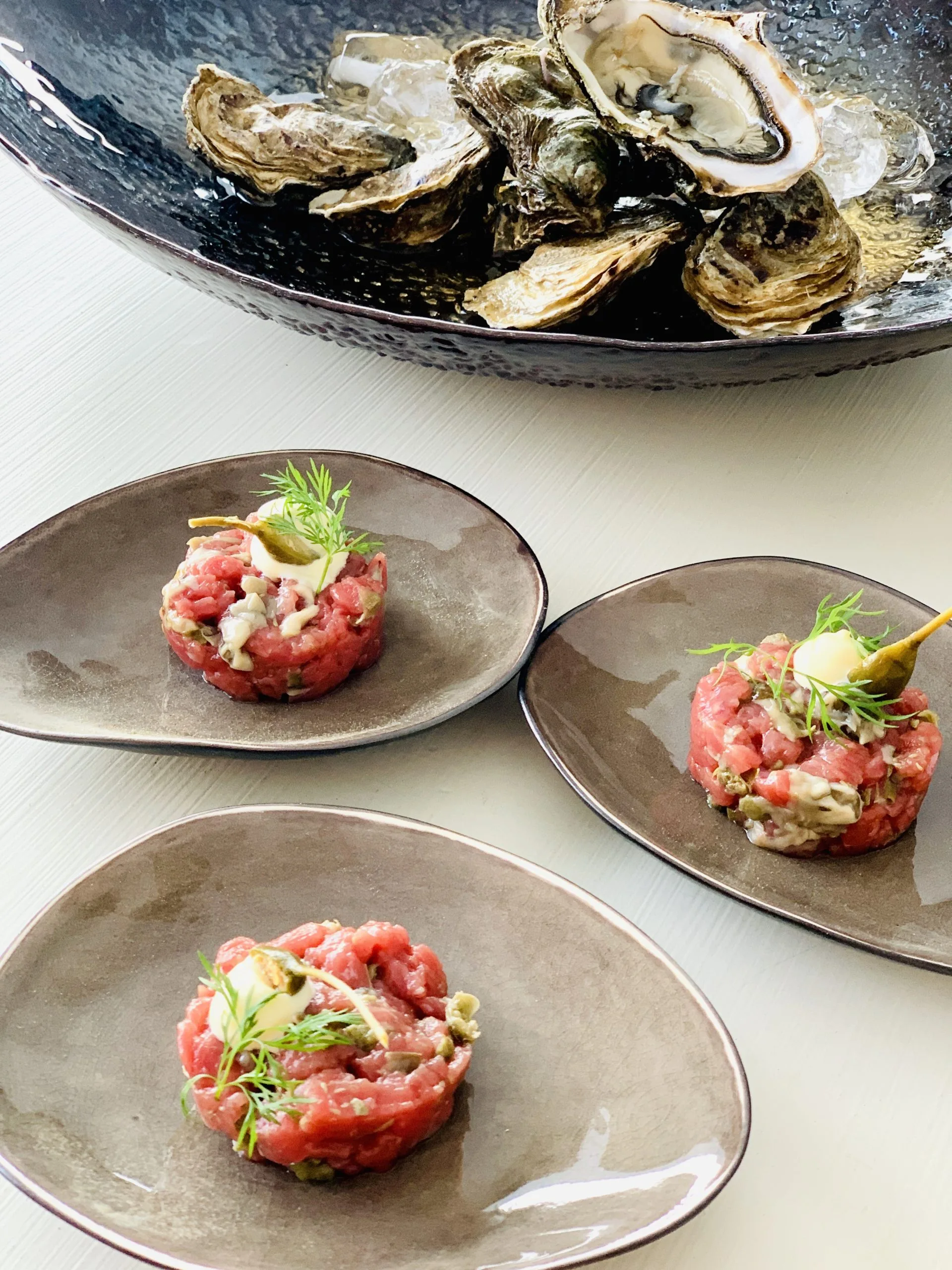 Tartare Bœuf – Huîtres