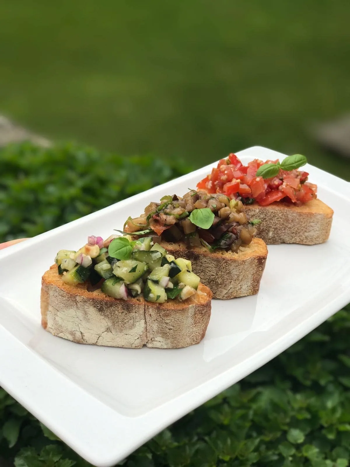 Trio de bruschetta