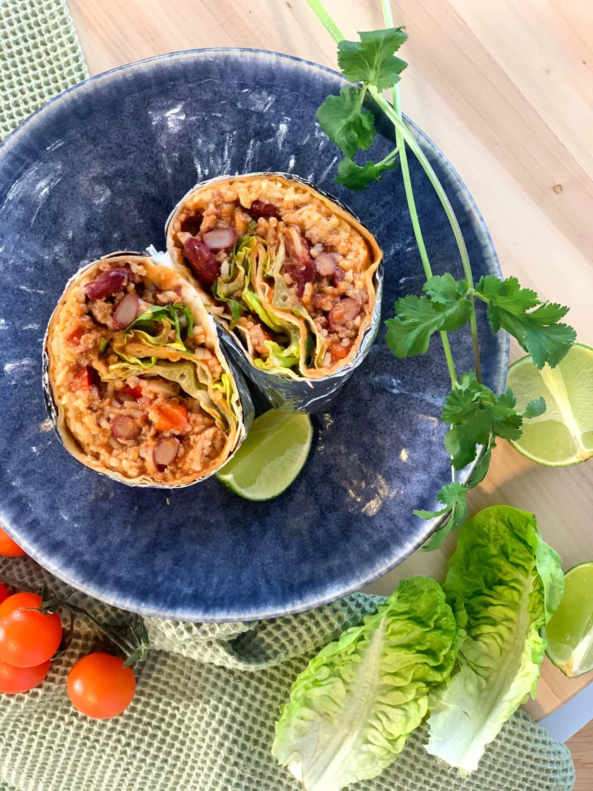 Burrito boeuf et haricots