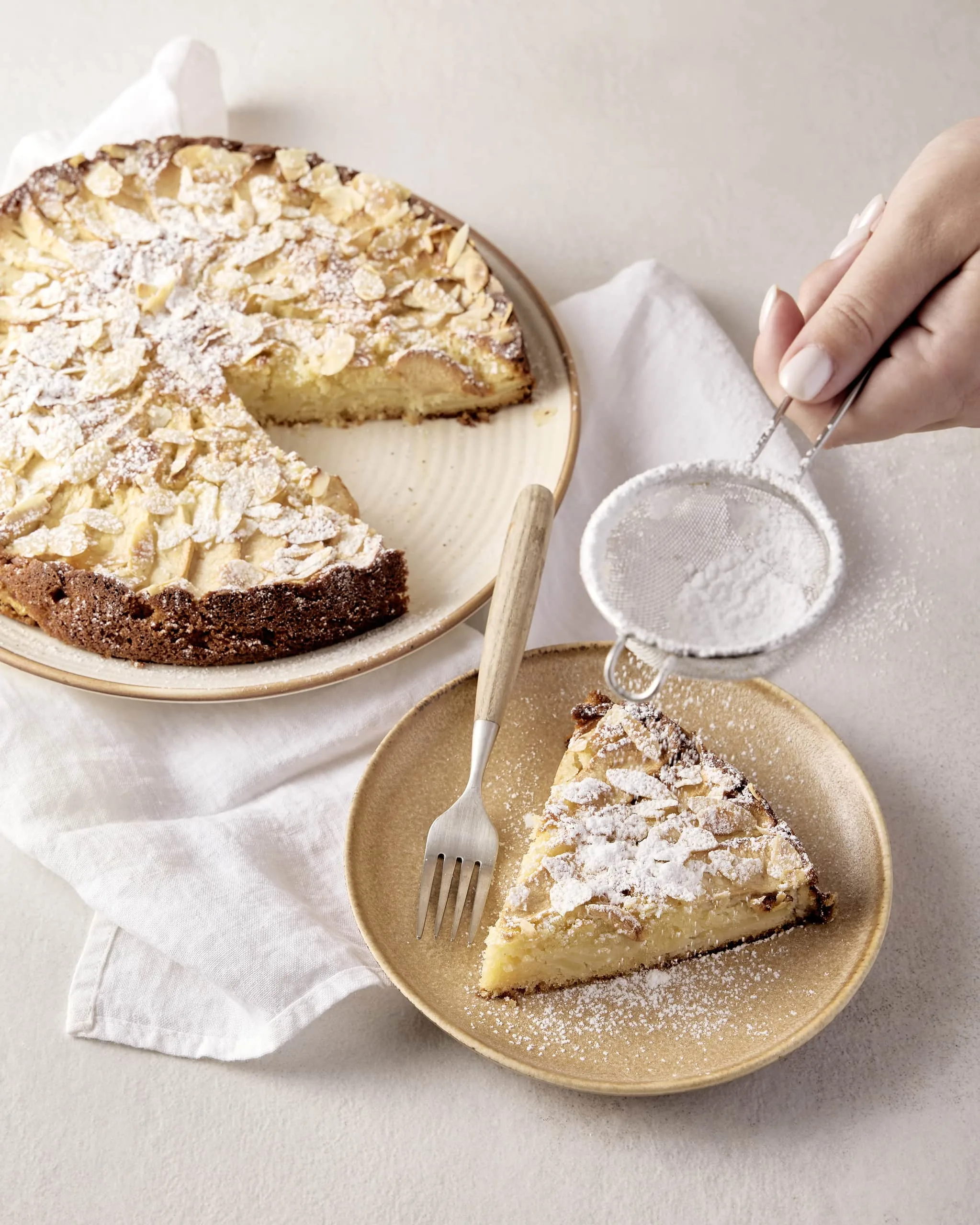 Cake aux pommes et aux amandes