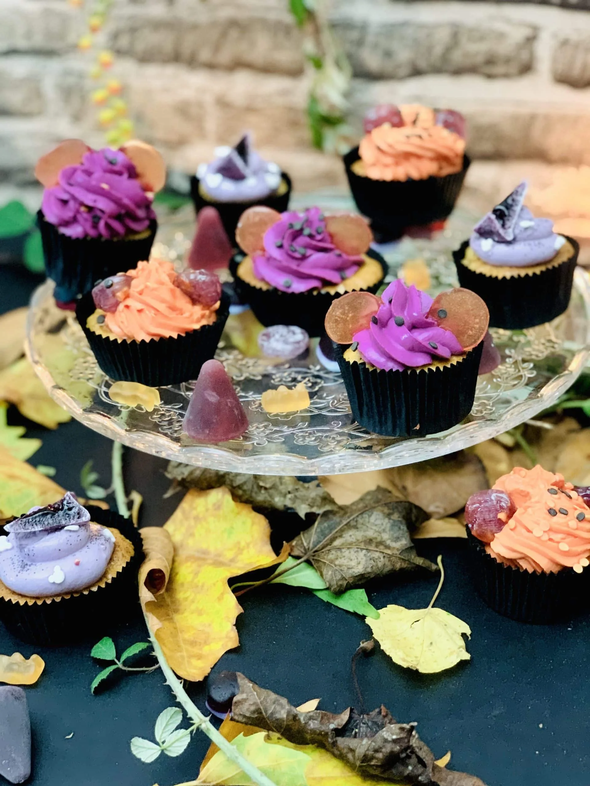 Carrot cupcake d’Halloween Mickey aux bonbons