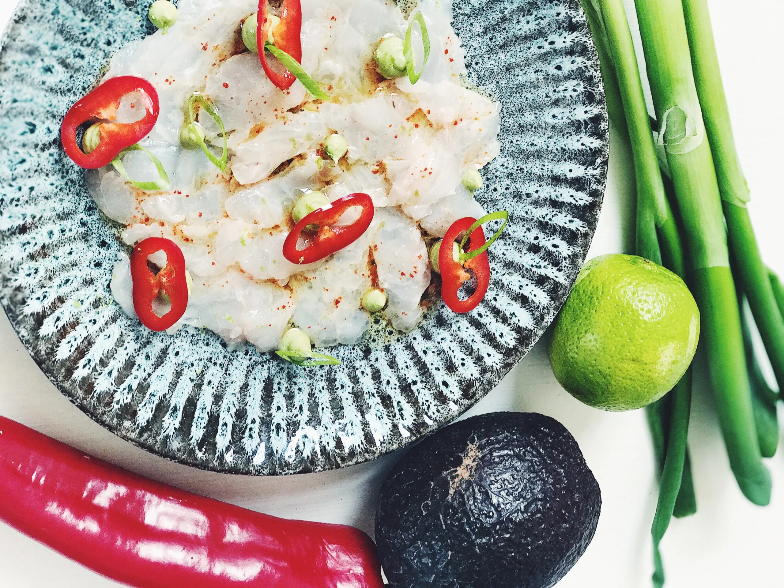 Ceviche de rouget grondin
