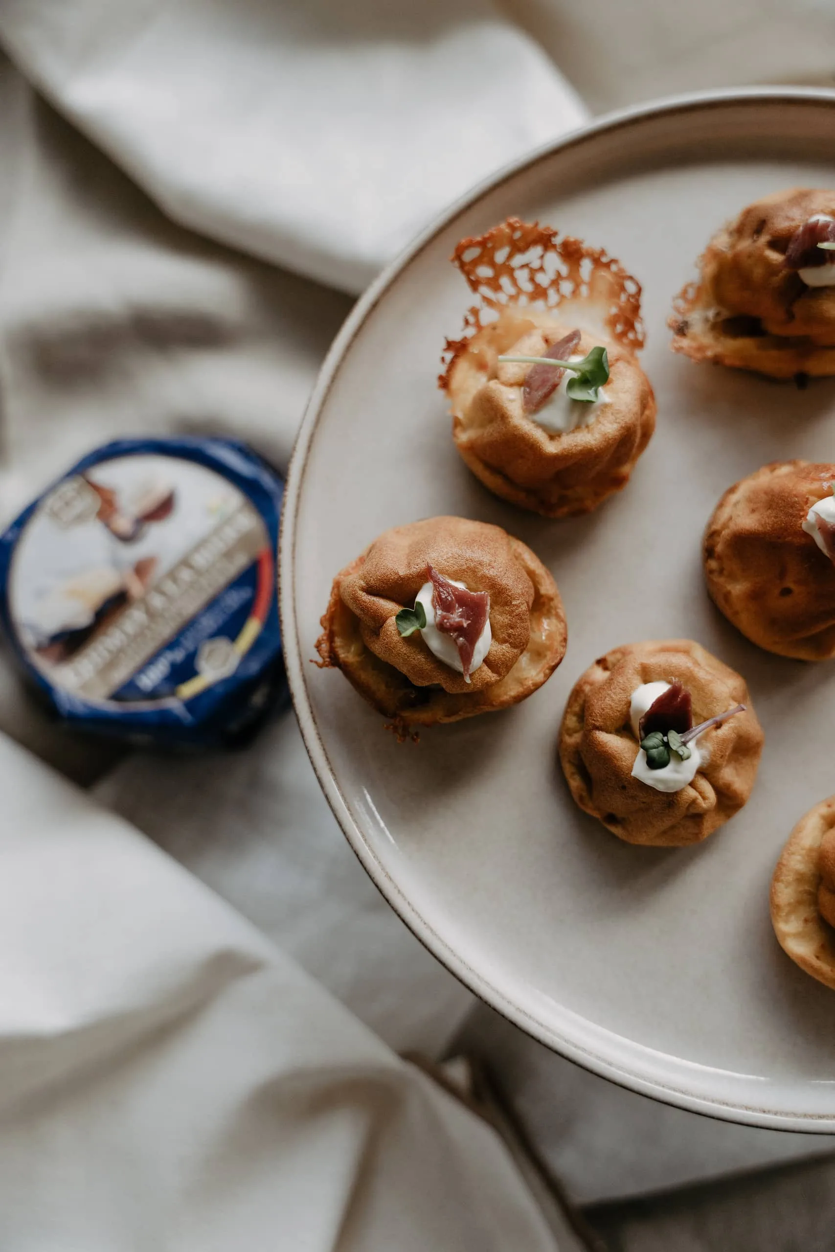 Minis bouchées à la patate douce, au magret de canard fumé et au Chimay à la bière