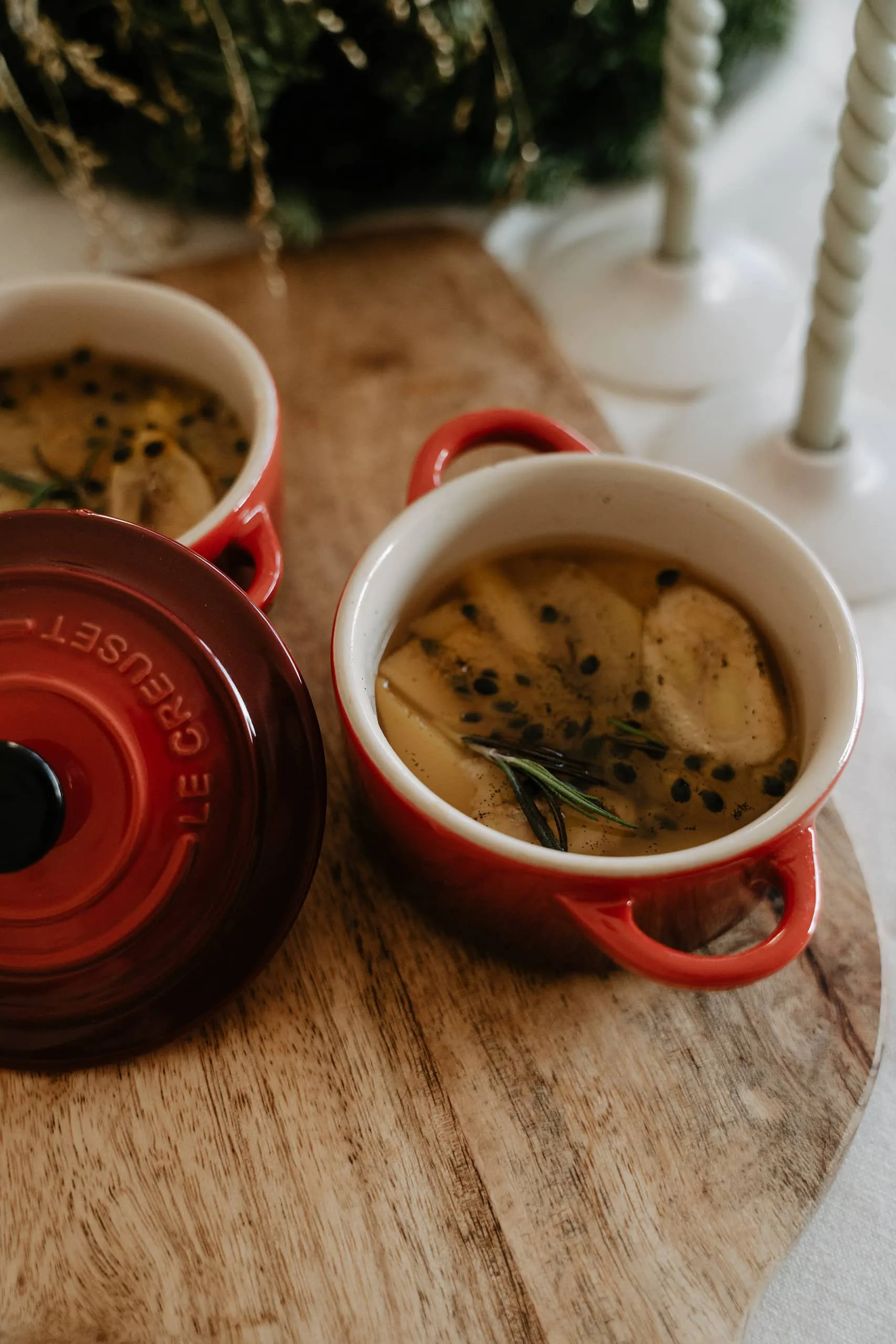Cocottes de fruits exotiques au rooibos