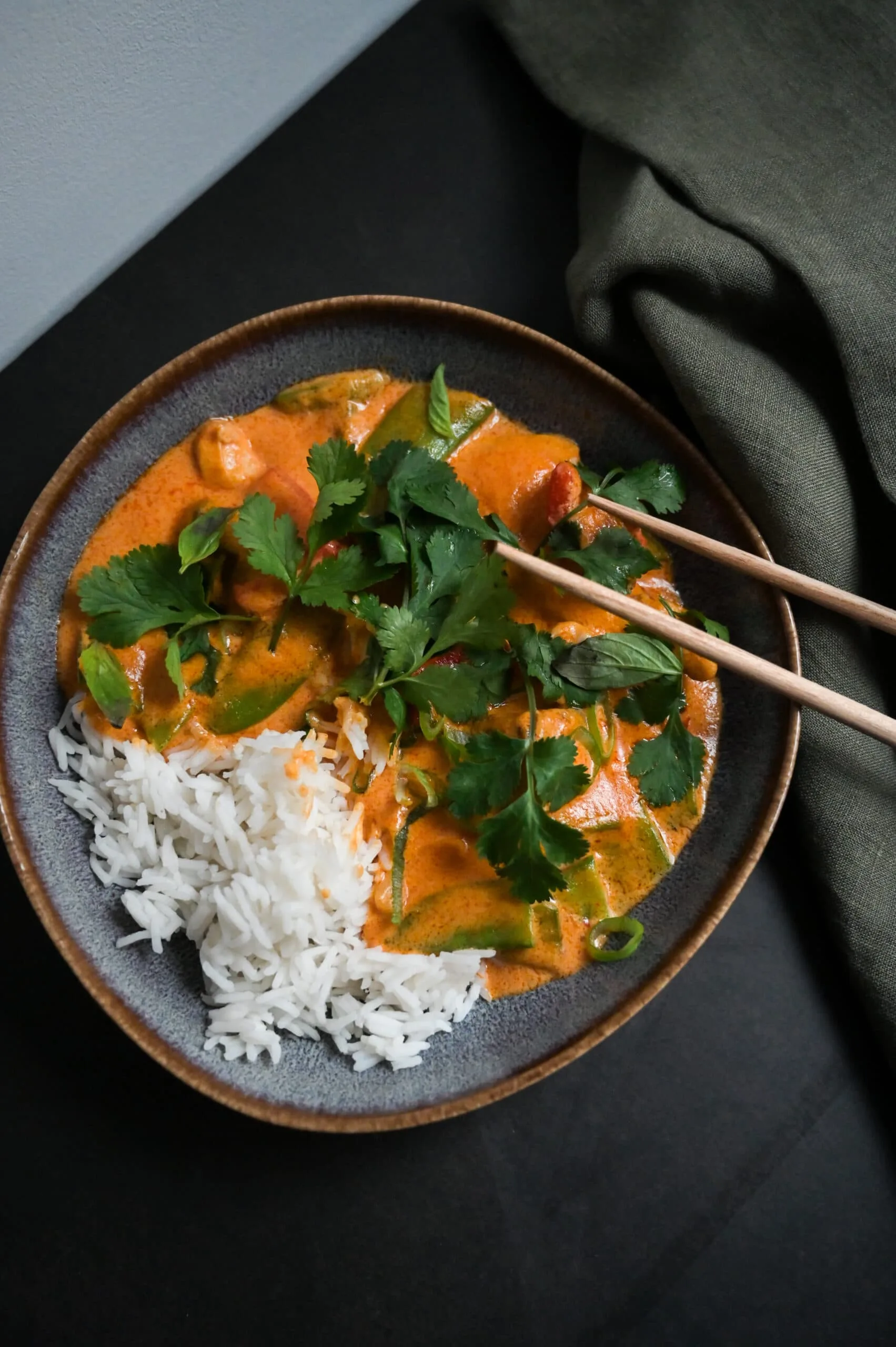 Curry rouge au poulet