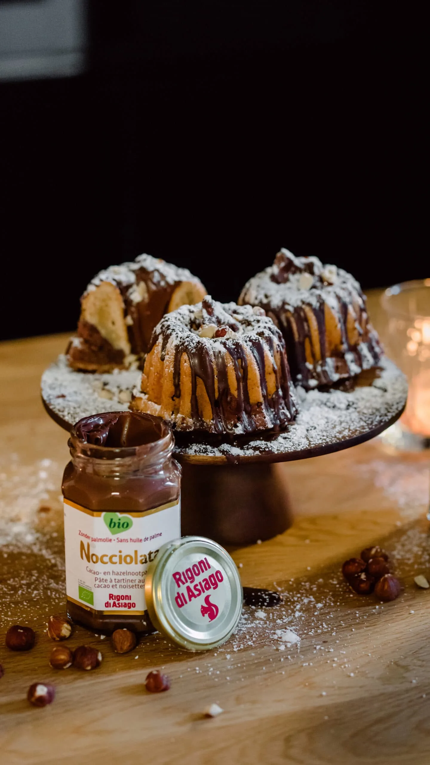 Gâteau marbré façon Kouglof farci de Nocciolata