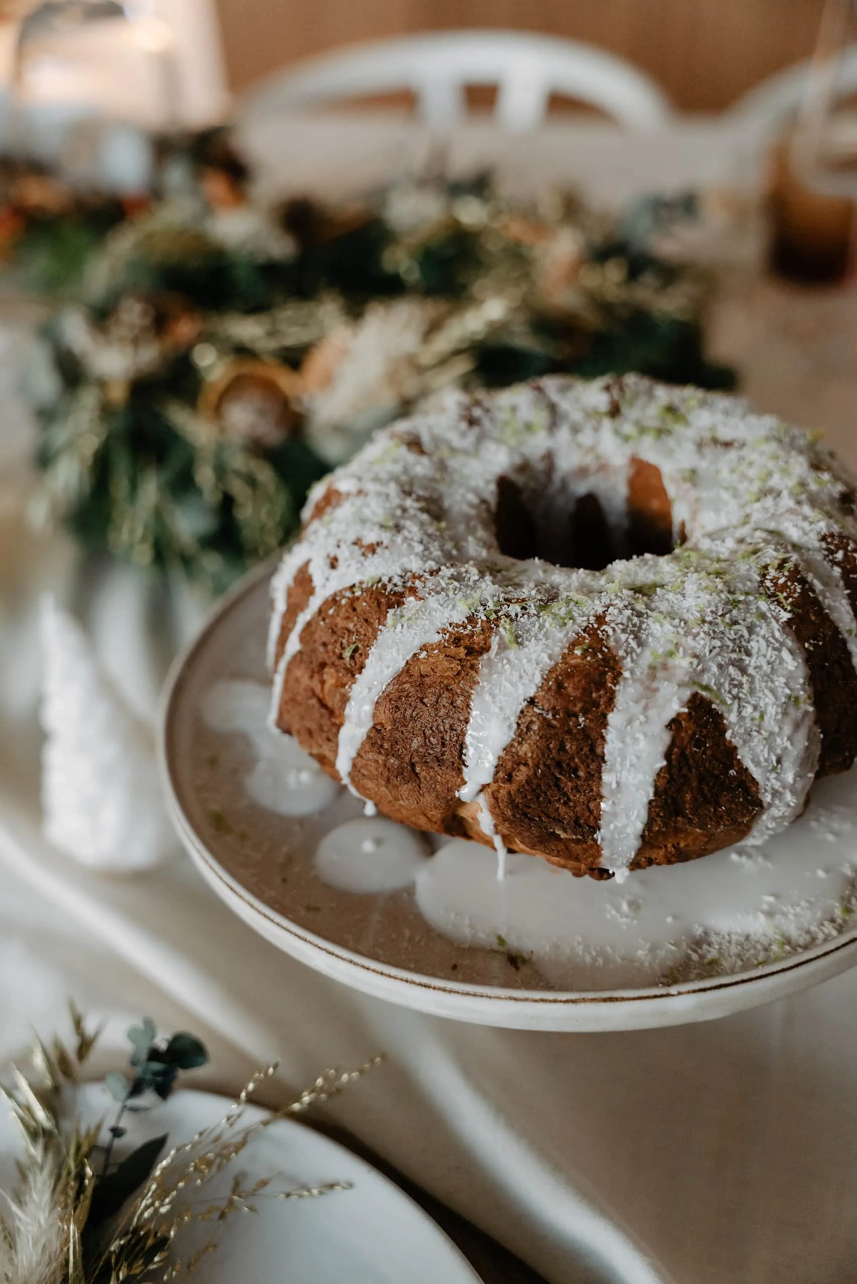 Kouglof mangue, coco et citron vert