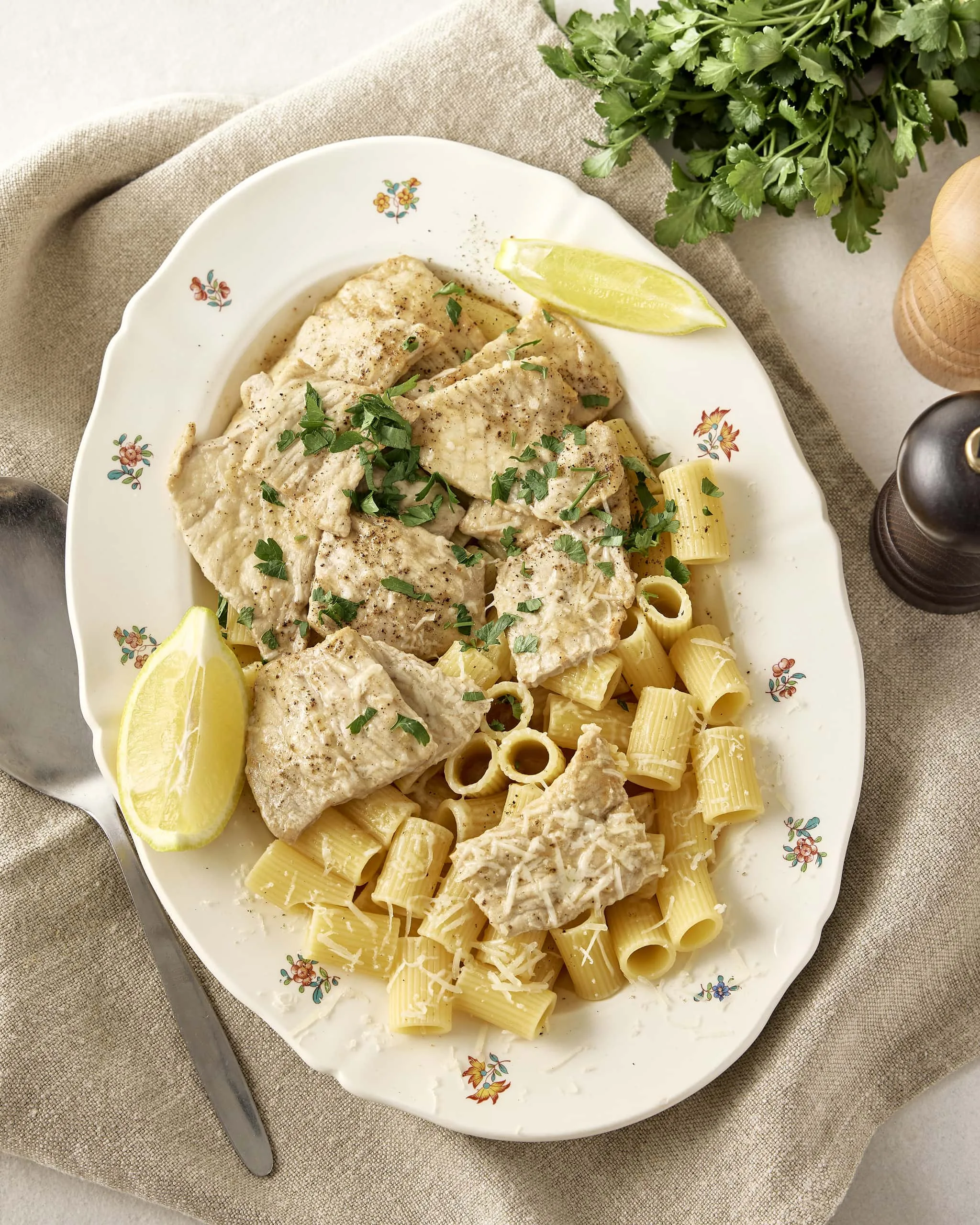Piccata de veau au vin blanc et au citron