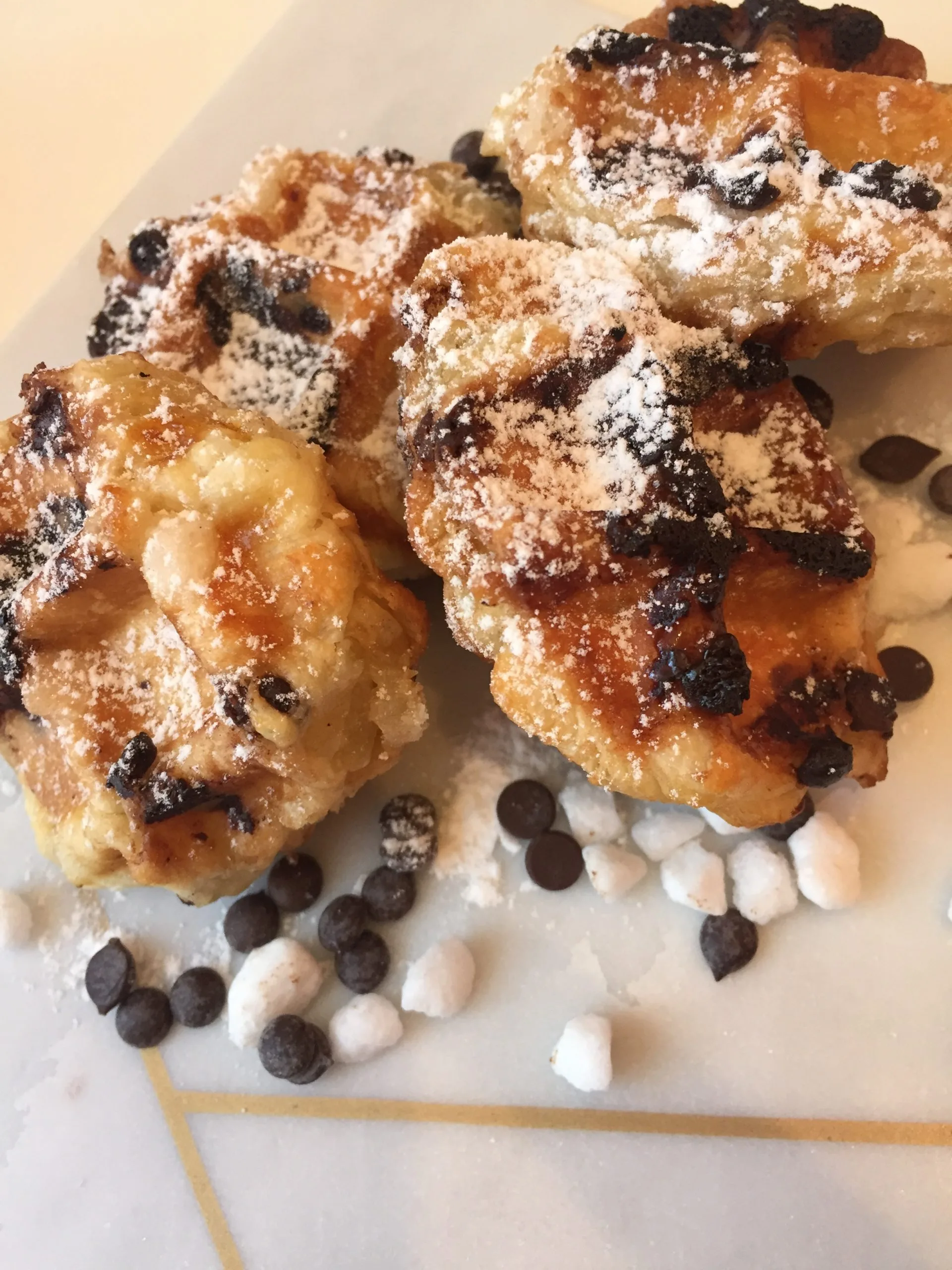 Gaufre de Liège feuilletée aux pépites de chocolat