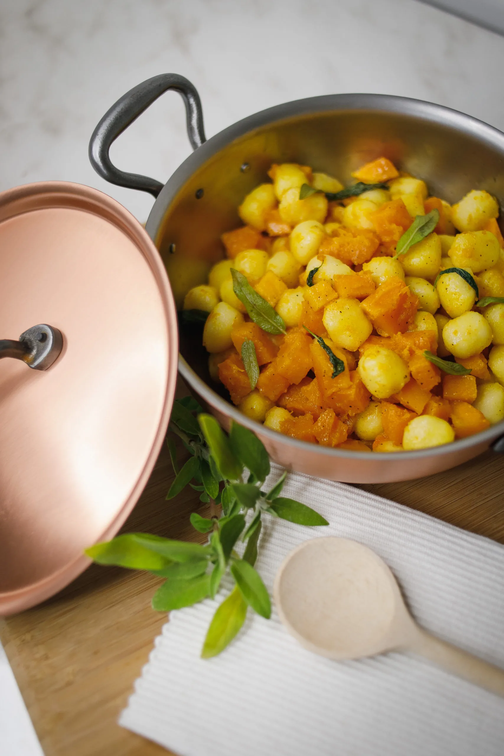 Gnocchi sauge et courge butternut