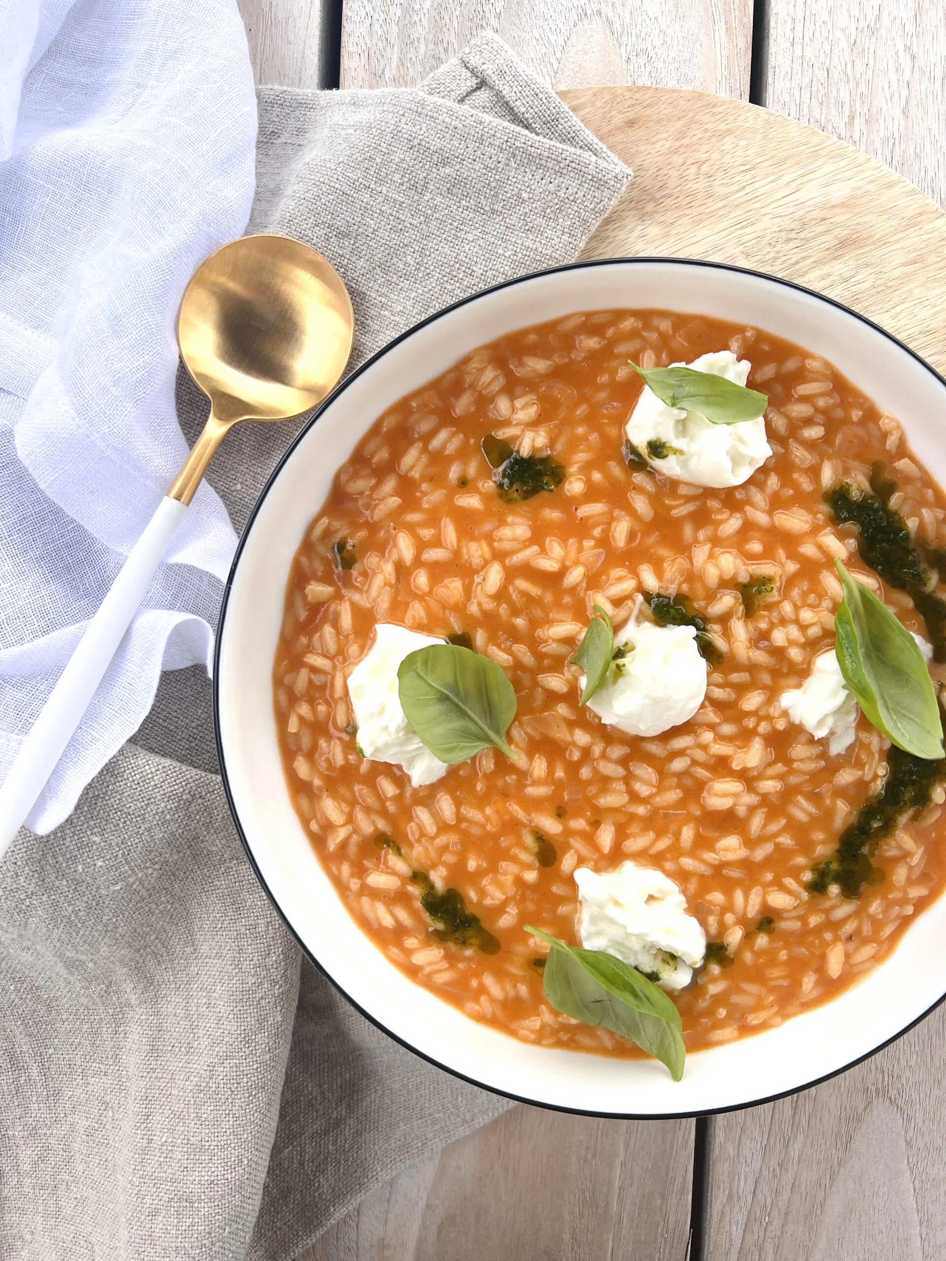 Risotto tomates basilic