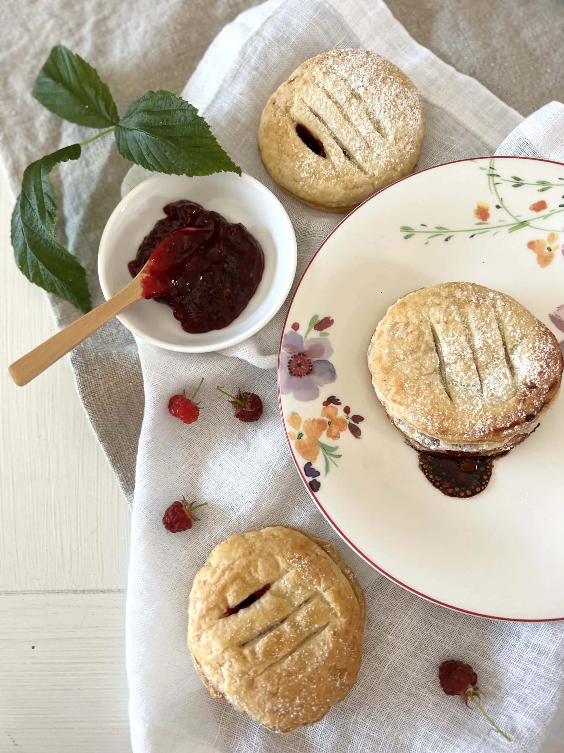 Feuilletés à la framboise