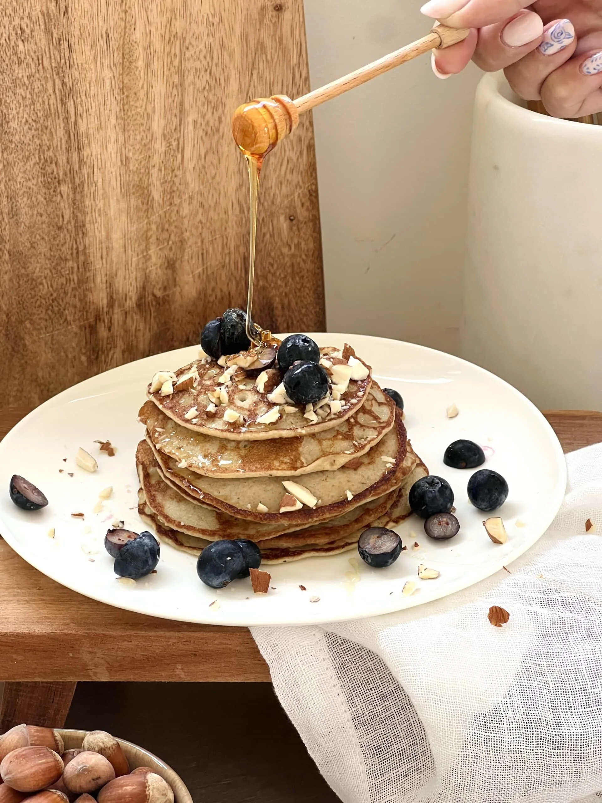 Pancakes à la banane et à la farine d’avoine