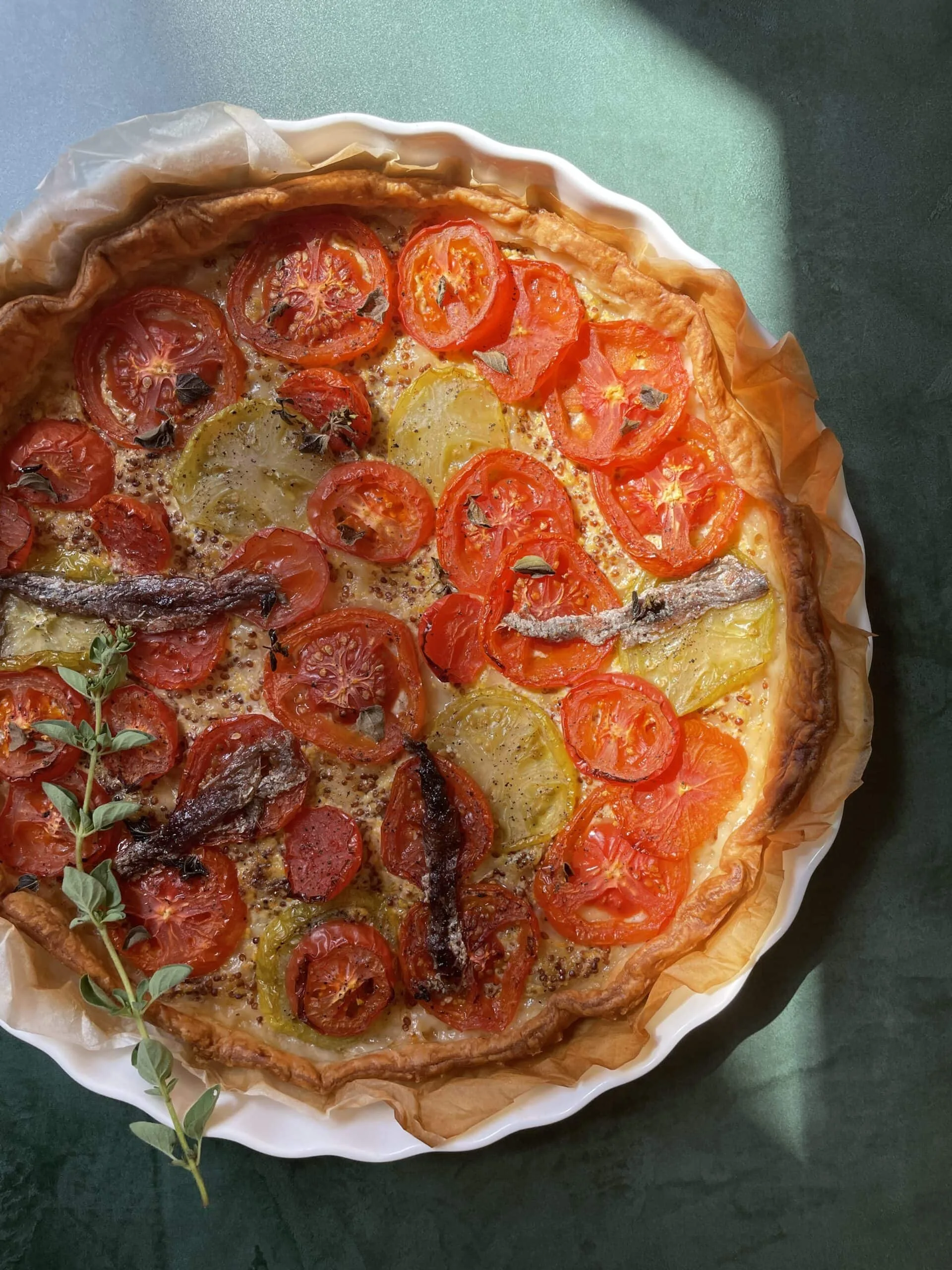 Tarte fine à la tomate