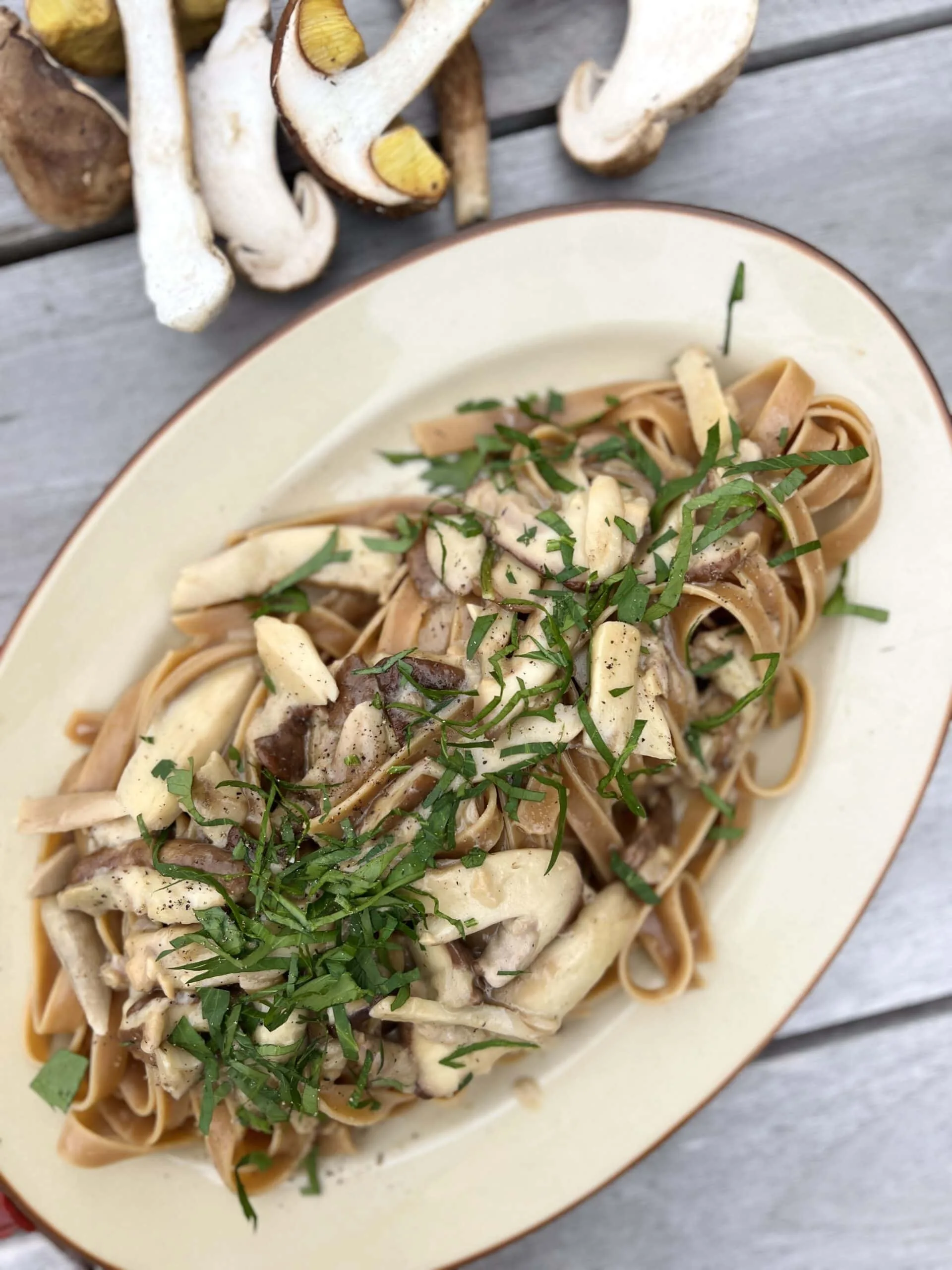 Tagliatelles aux cèpes