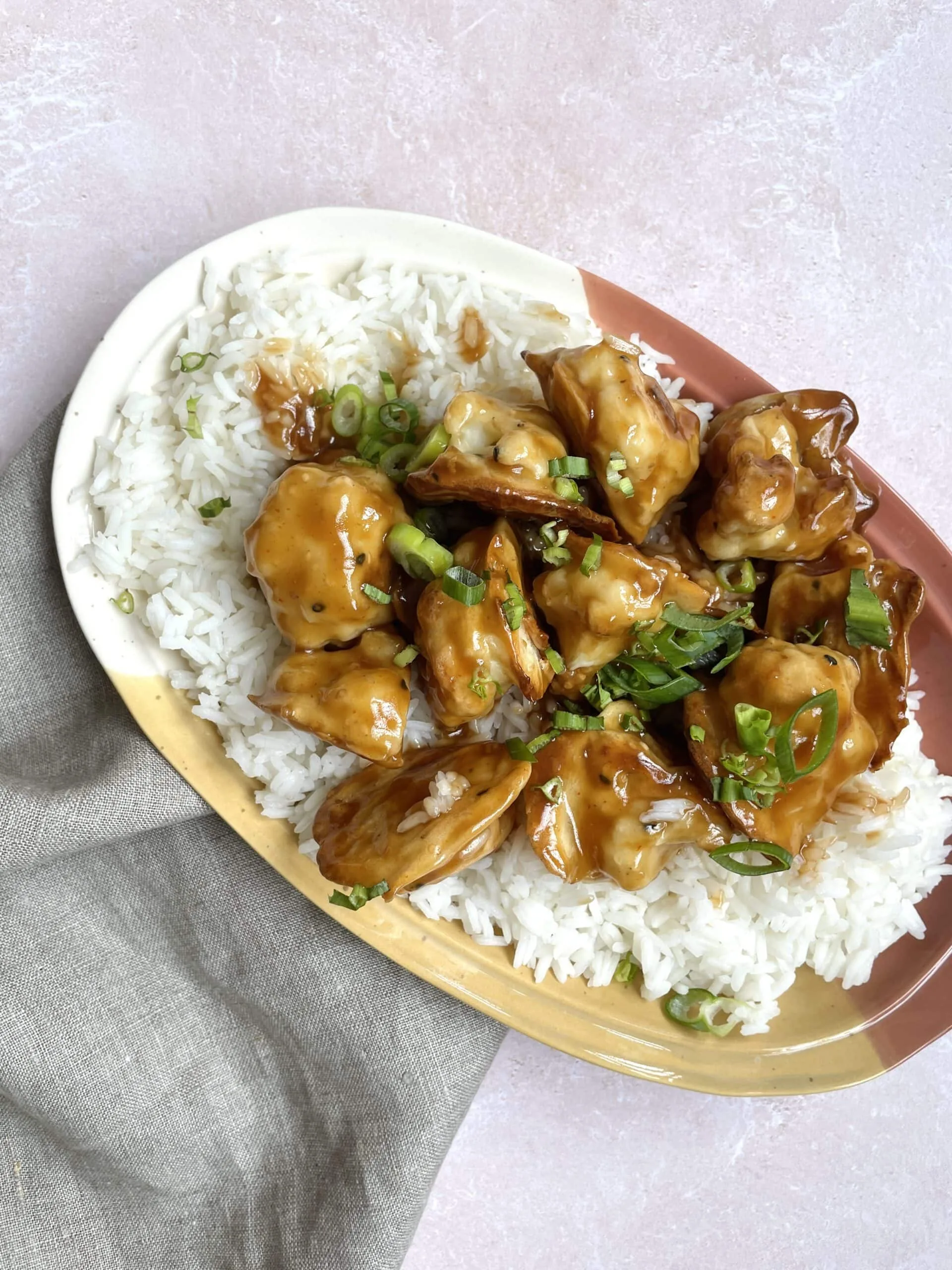 Chou-fleur caramélisé au gingembre
