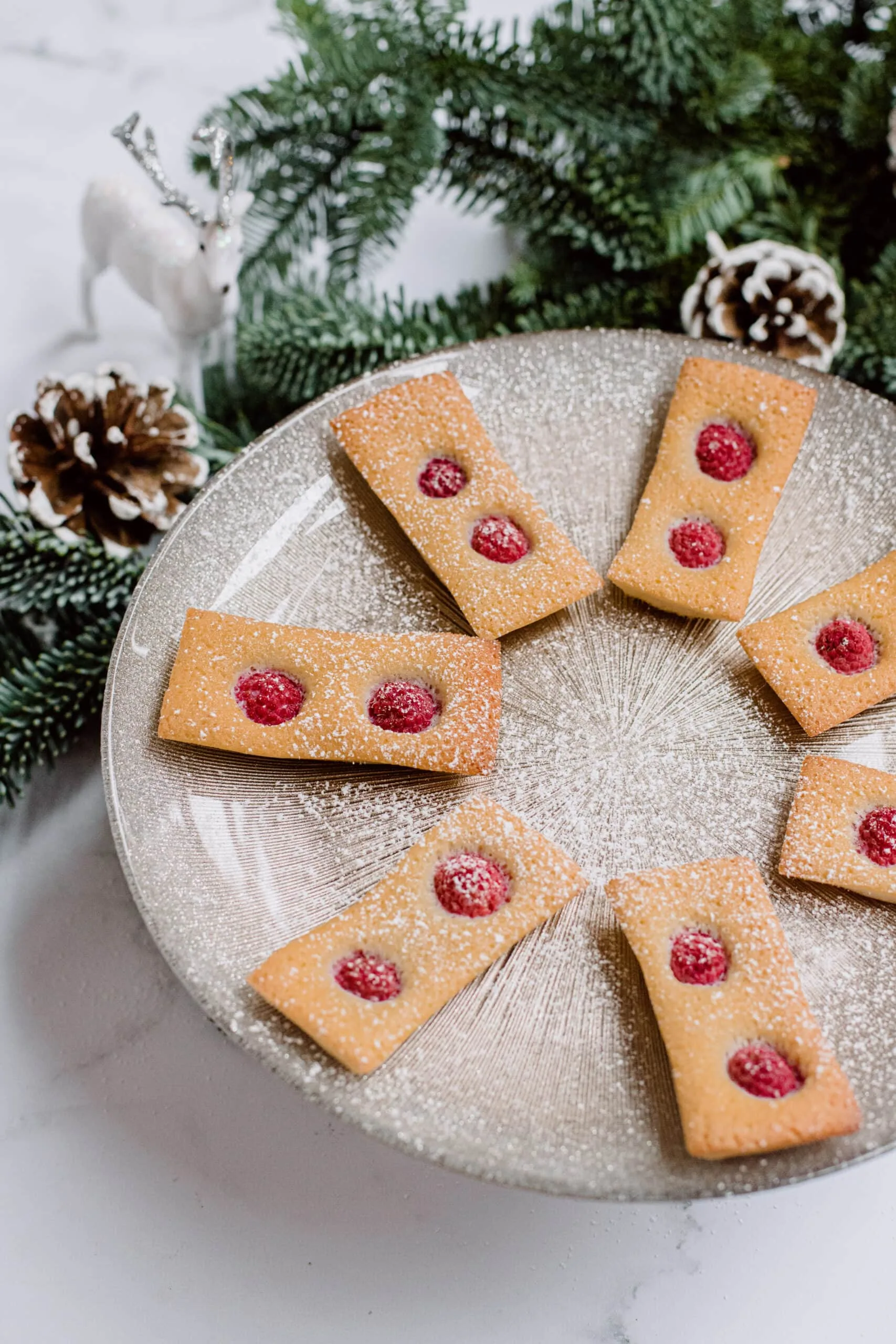 Financiers aux framboises