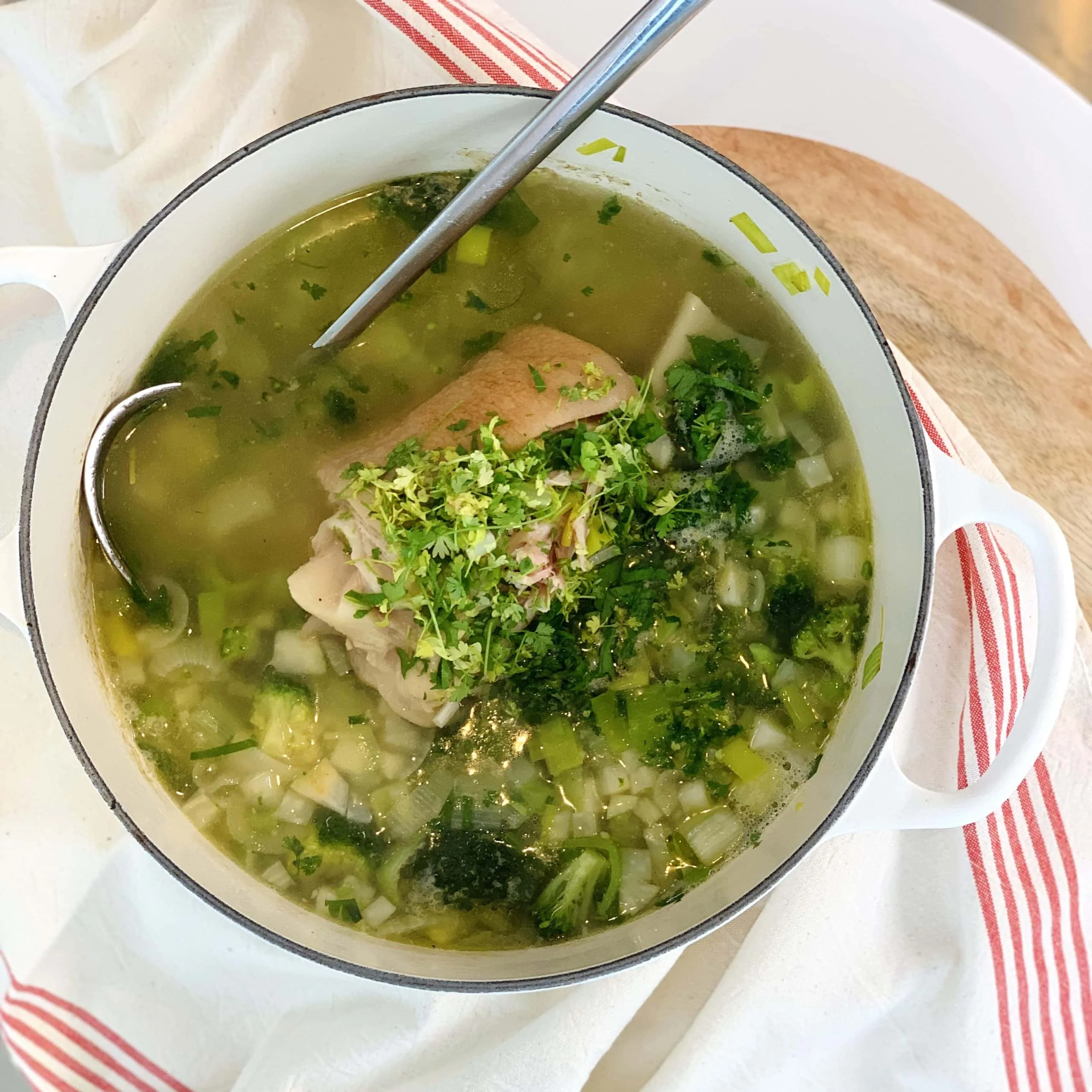 Minestrone d’hiver au jambonneau