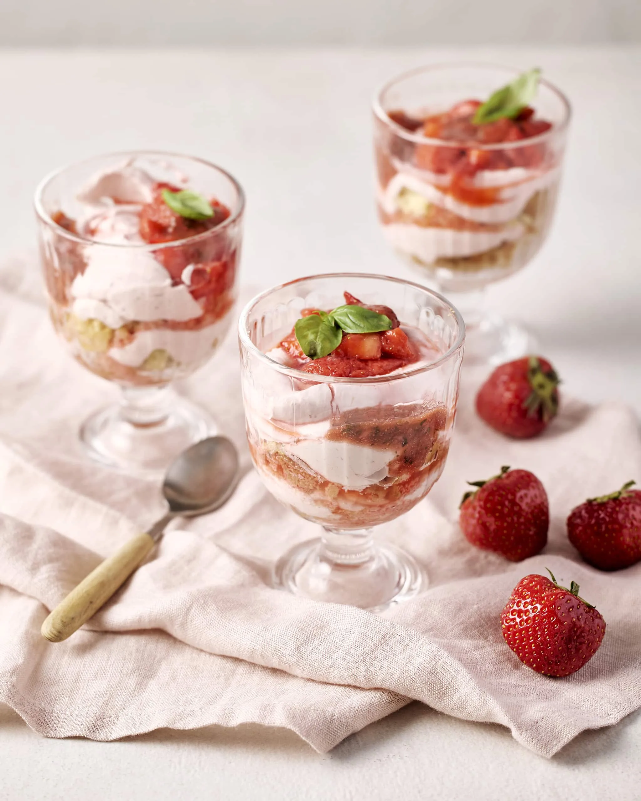 Nuage de fraises et mascarpone