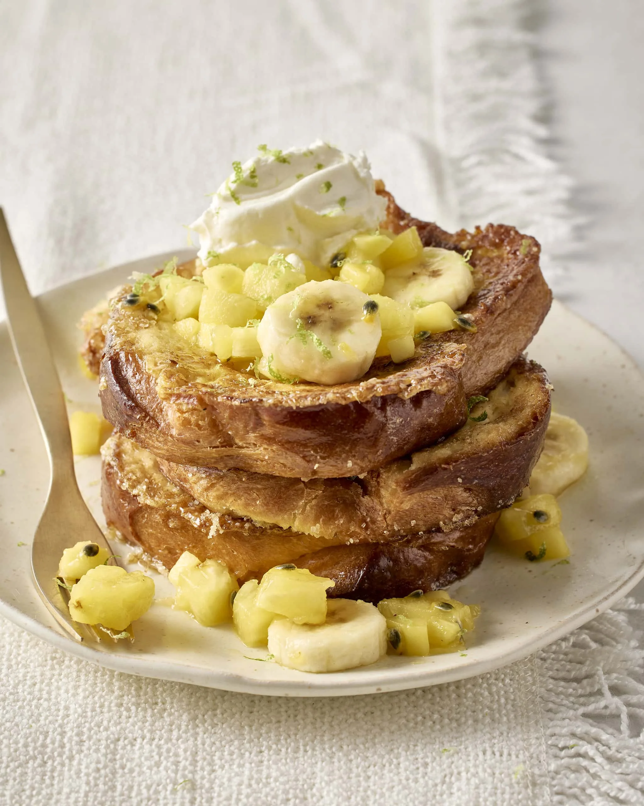 Pain perdu aux fruits exotiques