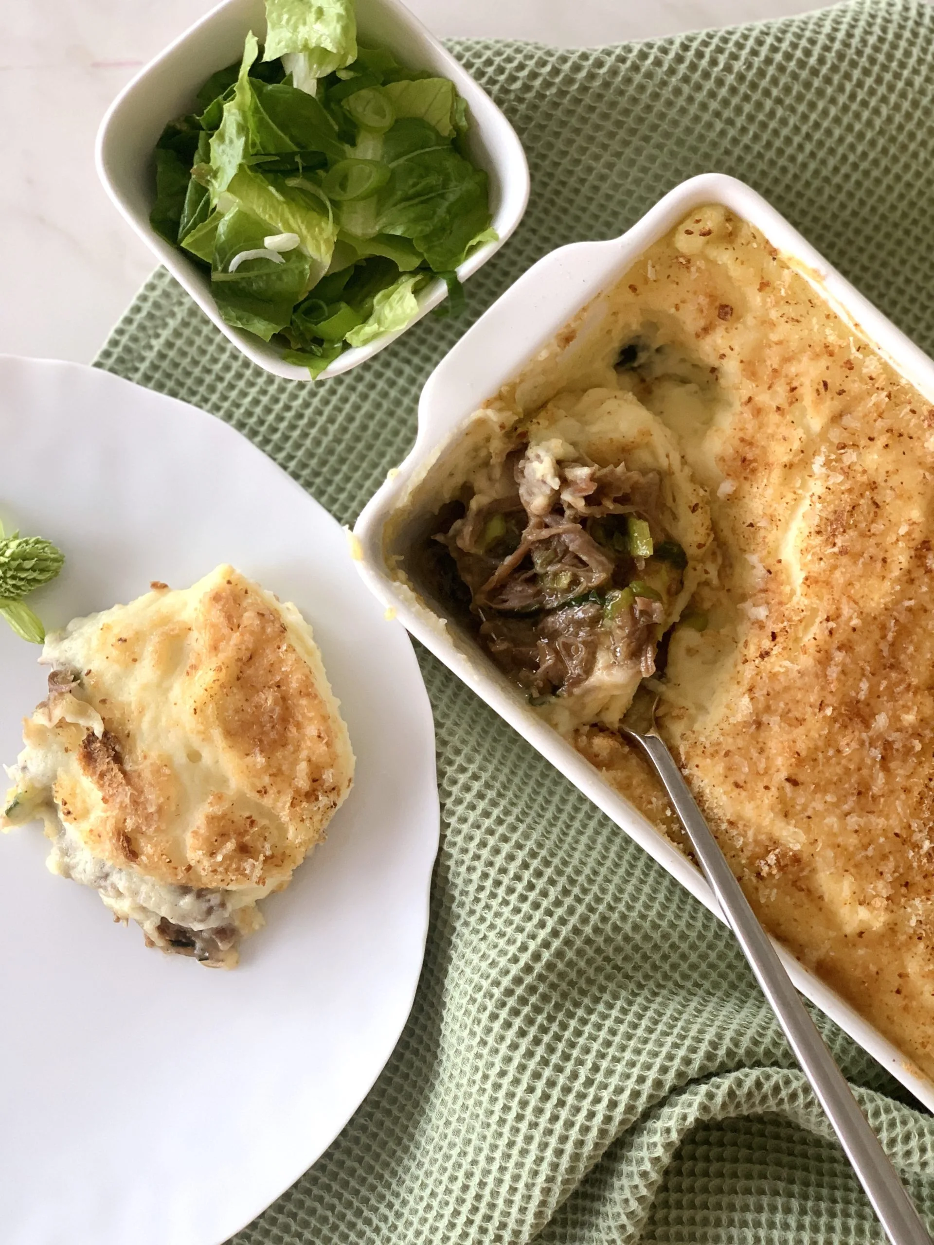 Hachis Parmentier de canard confit