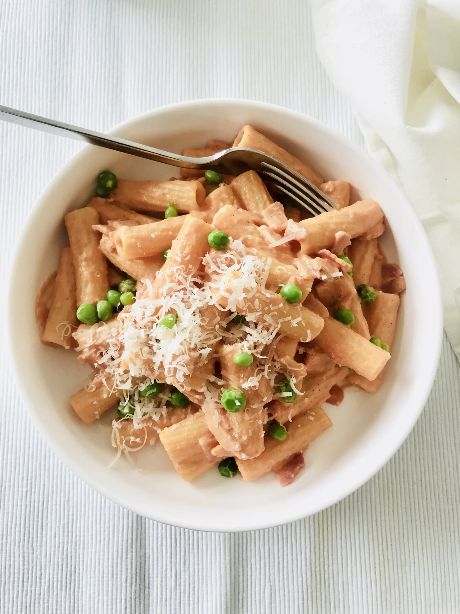 Tortiglioni-Crème-Tomate-Jambon