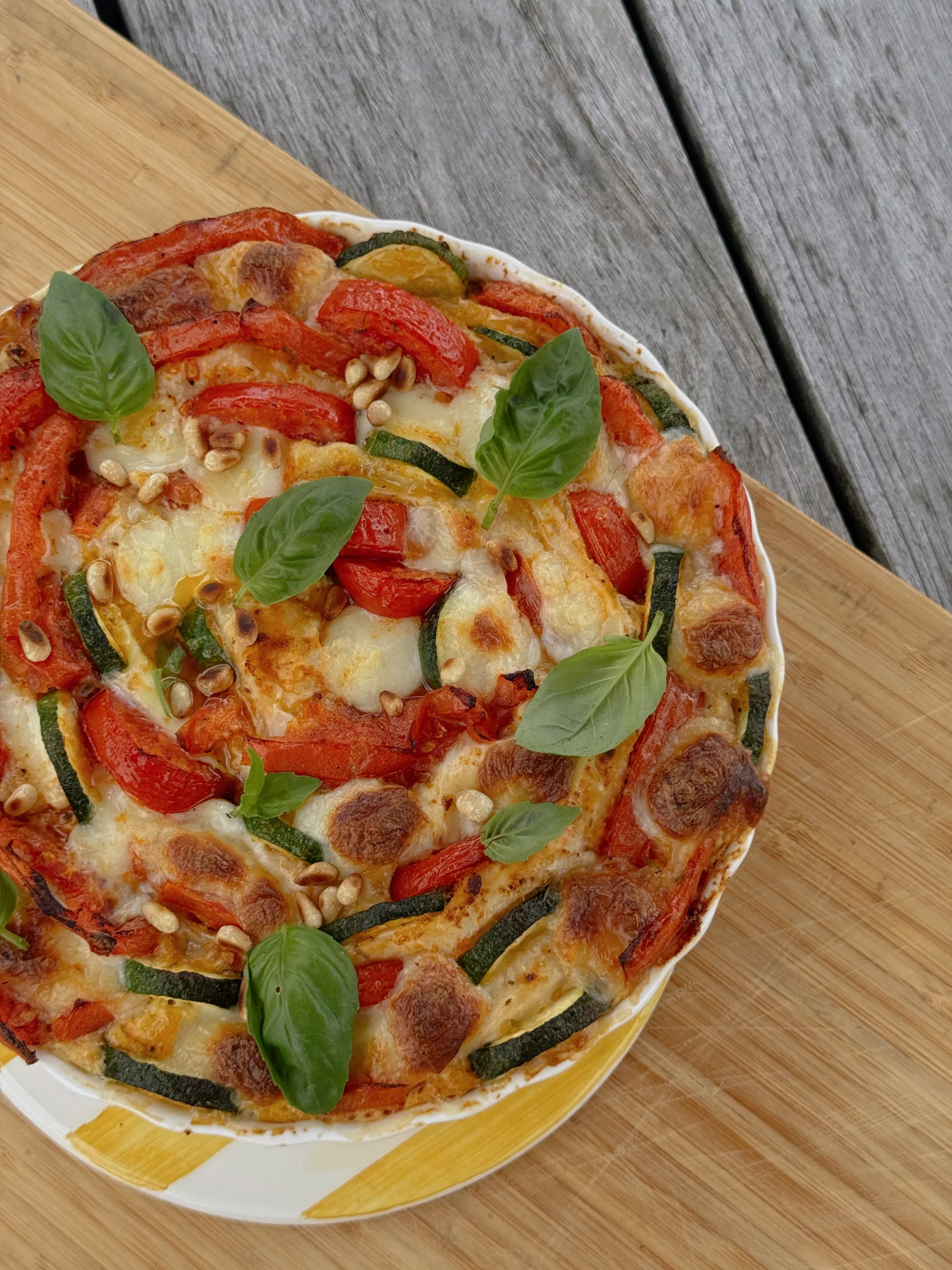 Tarte croustillante aux légumes d’été
