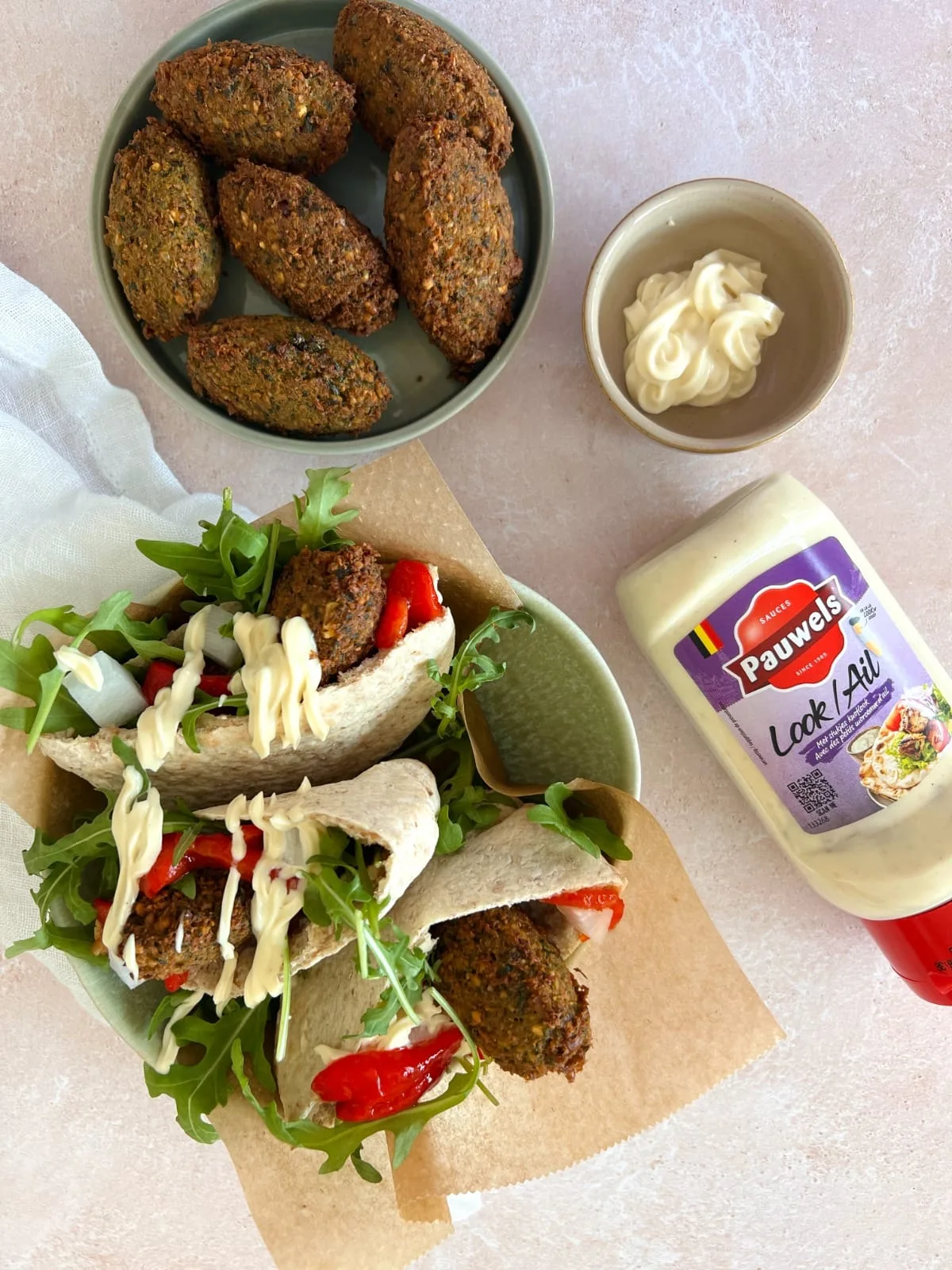 Pita falafels