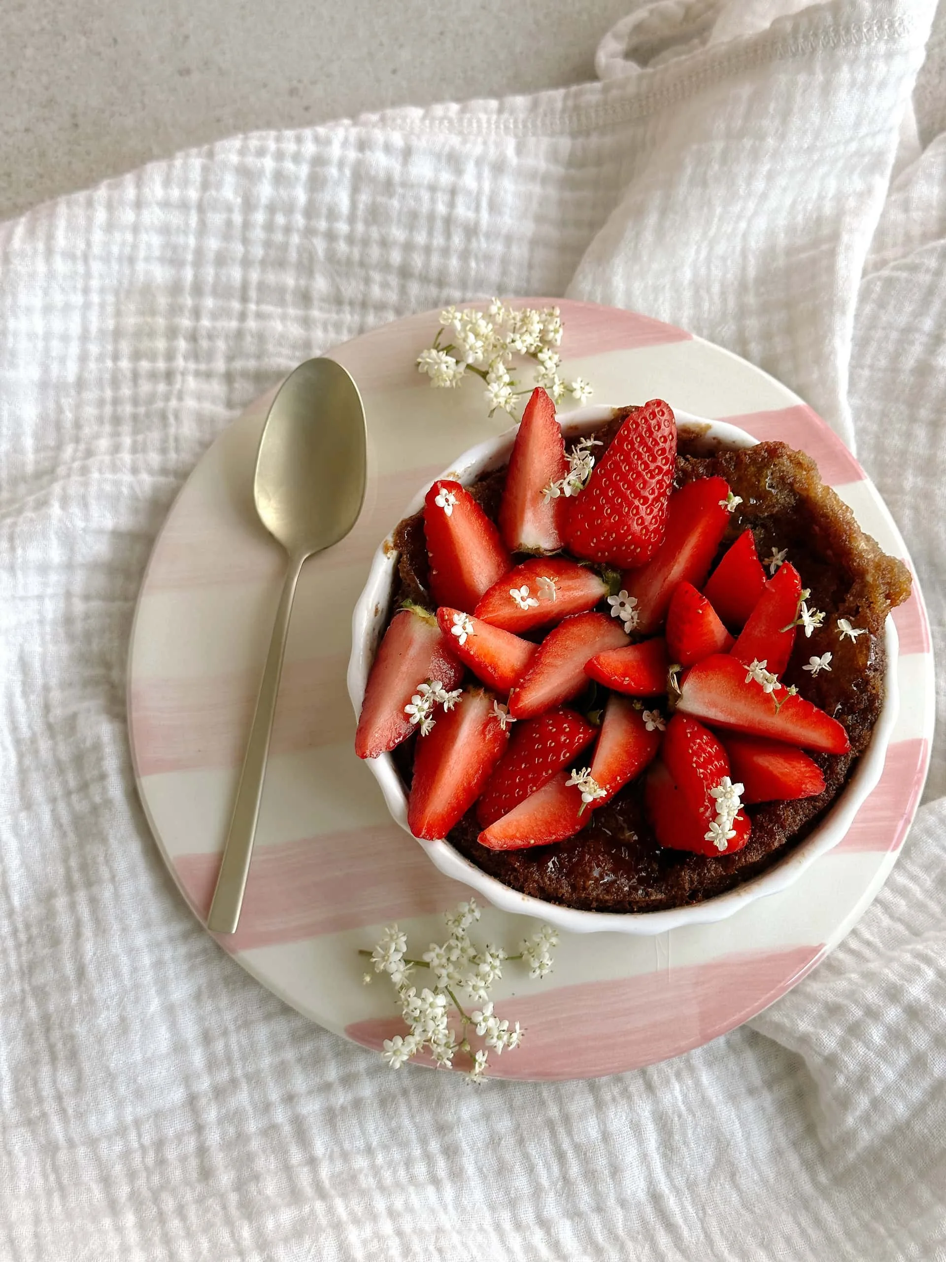 Comme un cookie fraises et rhubarbe