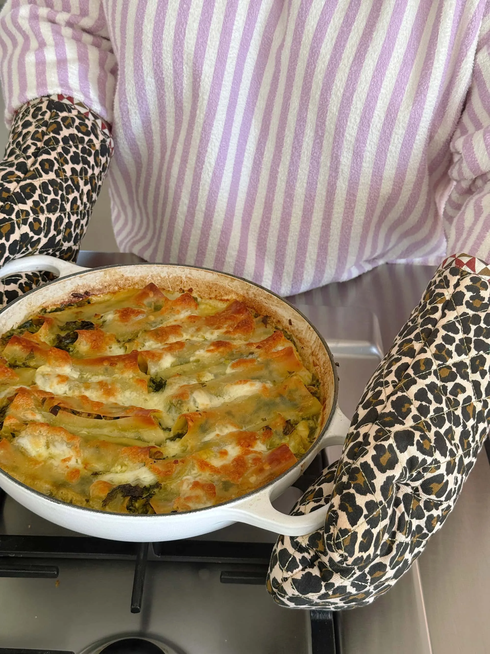 Cannelloni au chou kale épicés