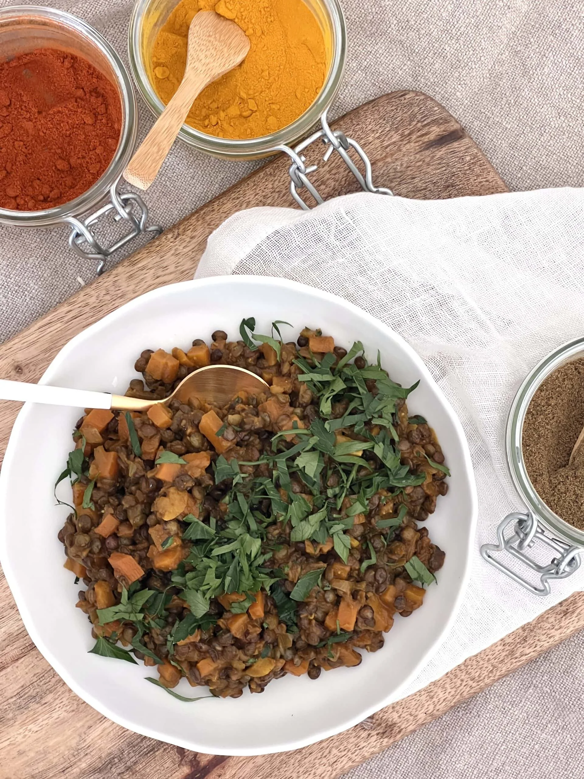 Lentilles à la marocaine