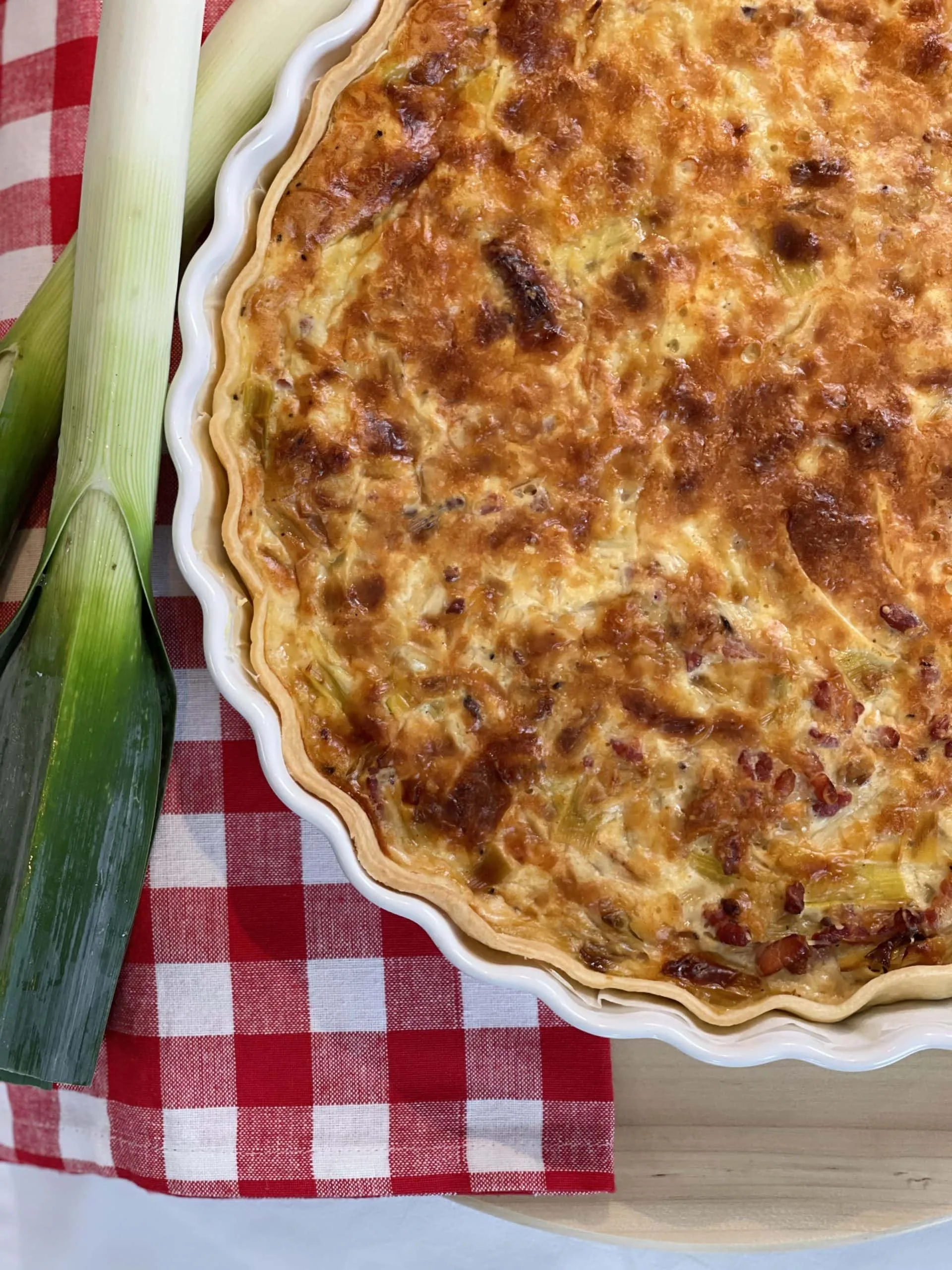 Quiche Poireaux – Lardons – Emmental