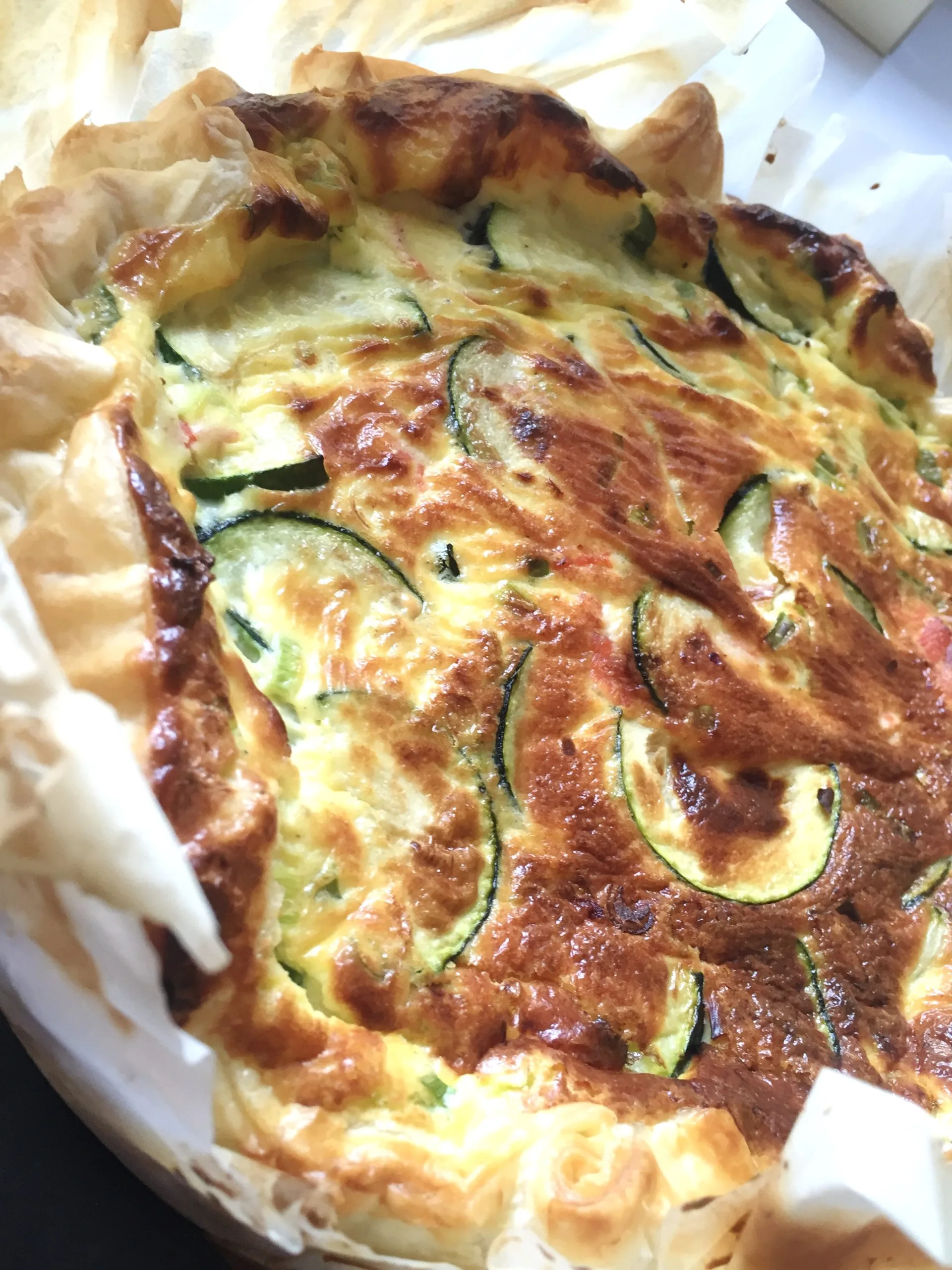 Quiche Saumon fumé Sauvage – courgette – chèvre