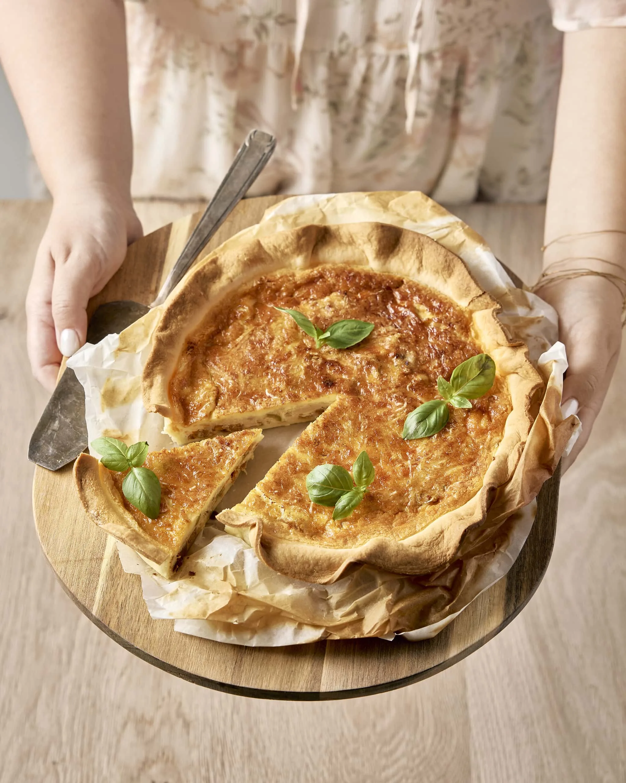 Quiche au chorizo et au thon 