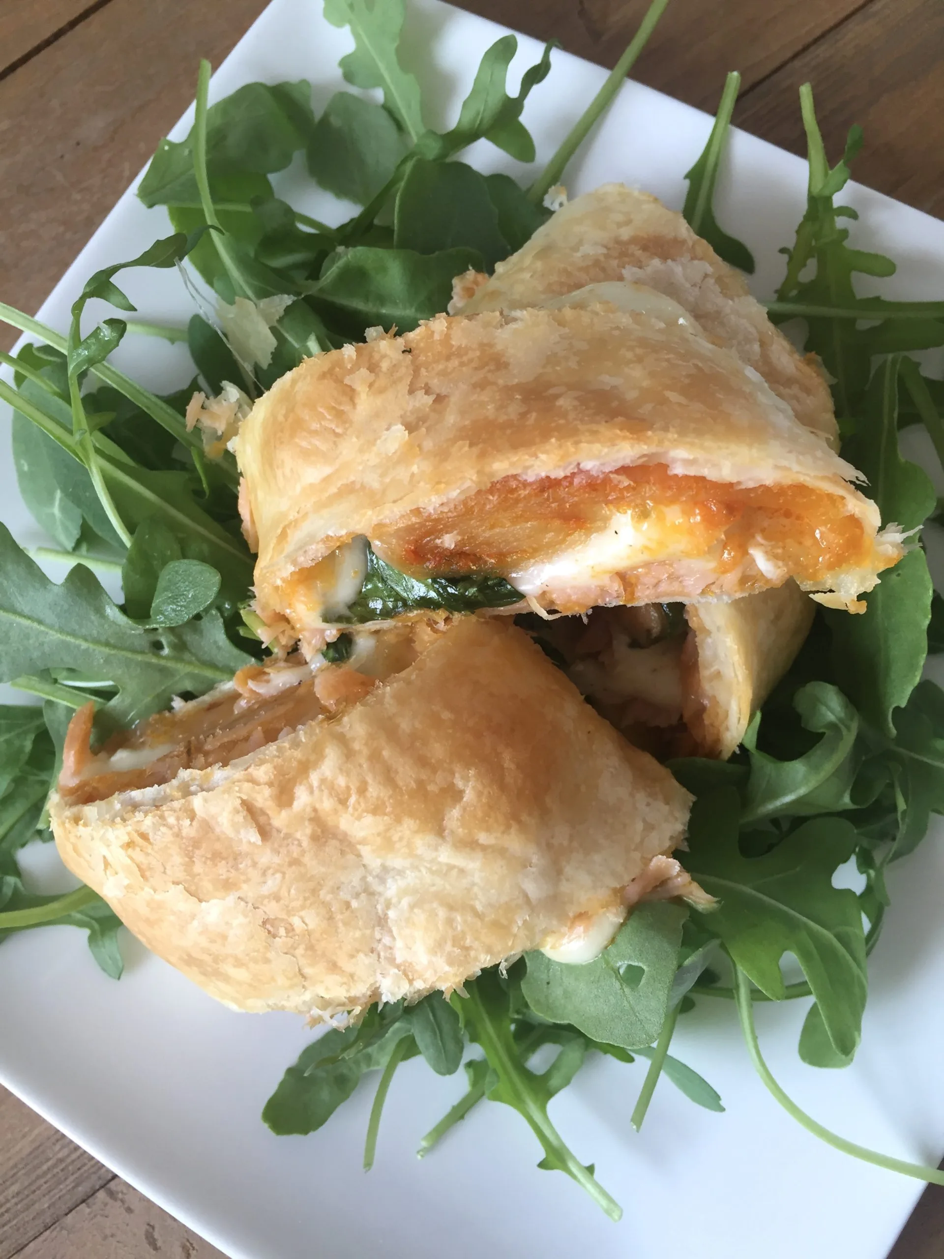 Rouleau saumon fumé – mozzarella