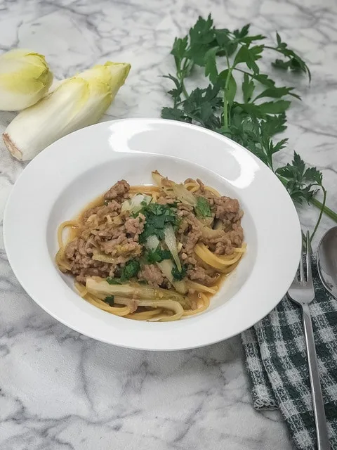 Spaghetti hachis et chicons