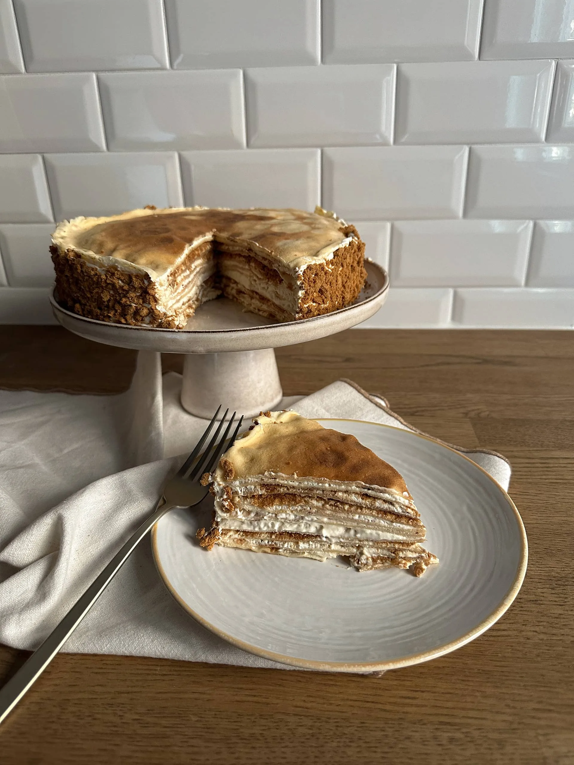 Gâteau de crêpes façon tiramisu