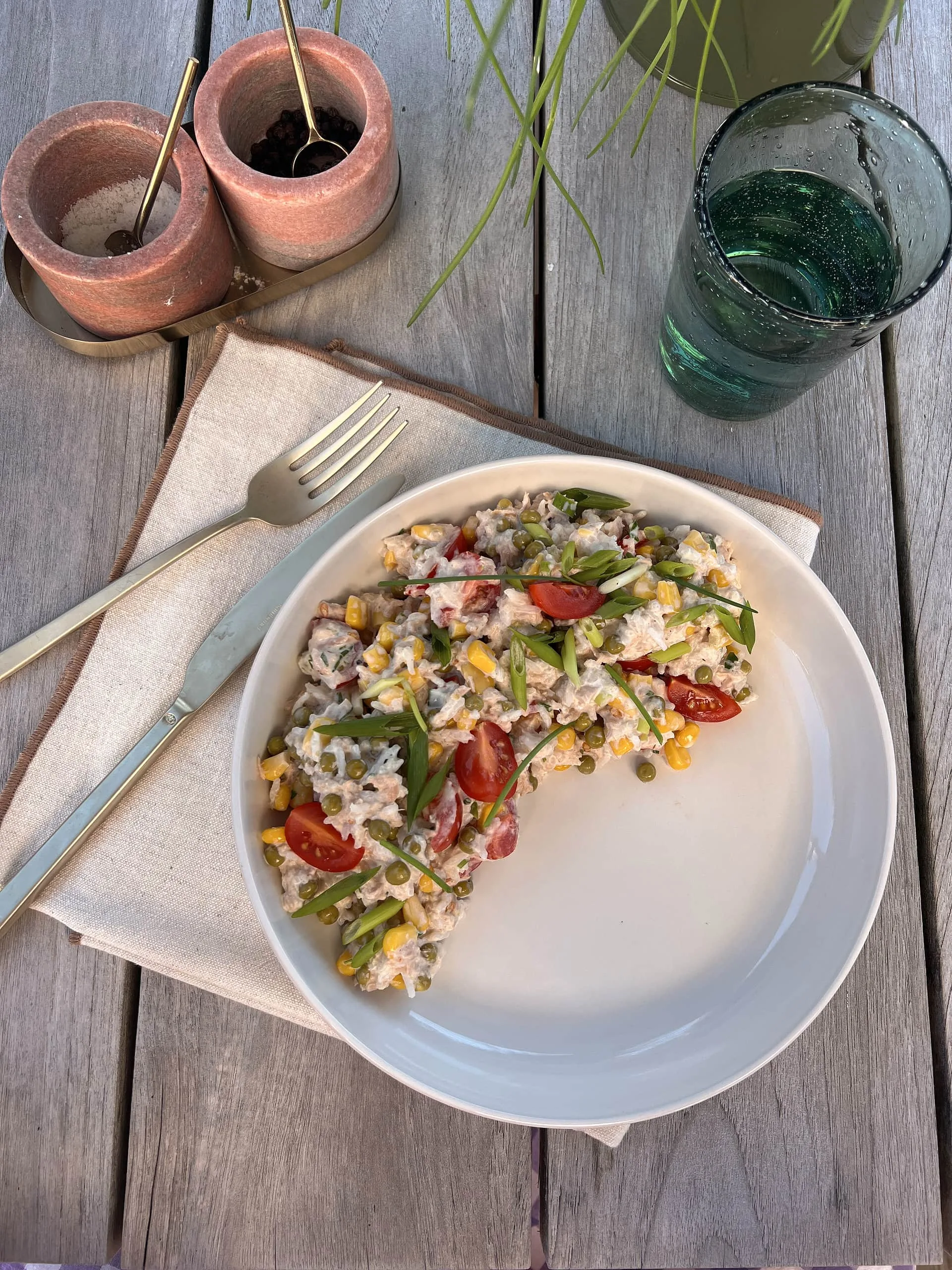 Salade froide de riz et thon