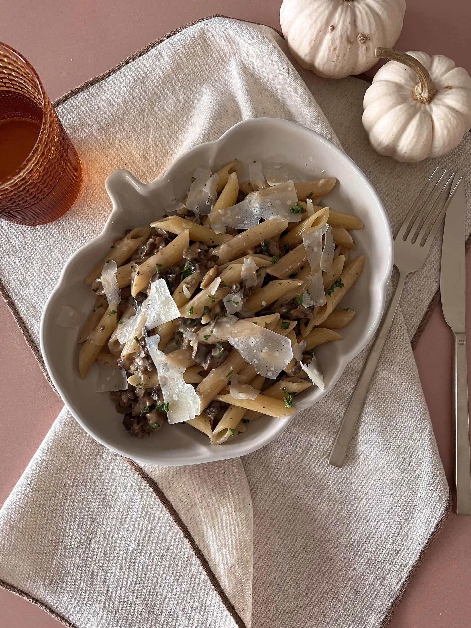 Penne aux champignons
