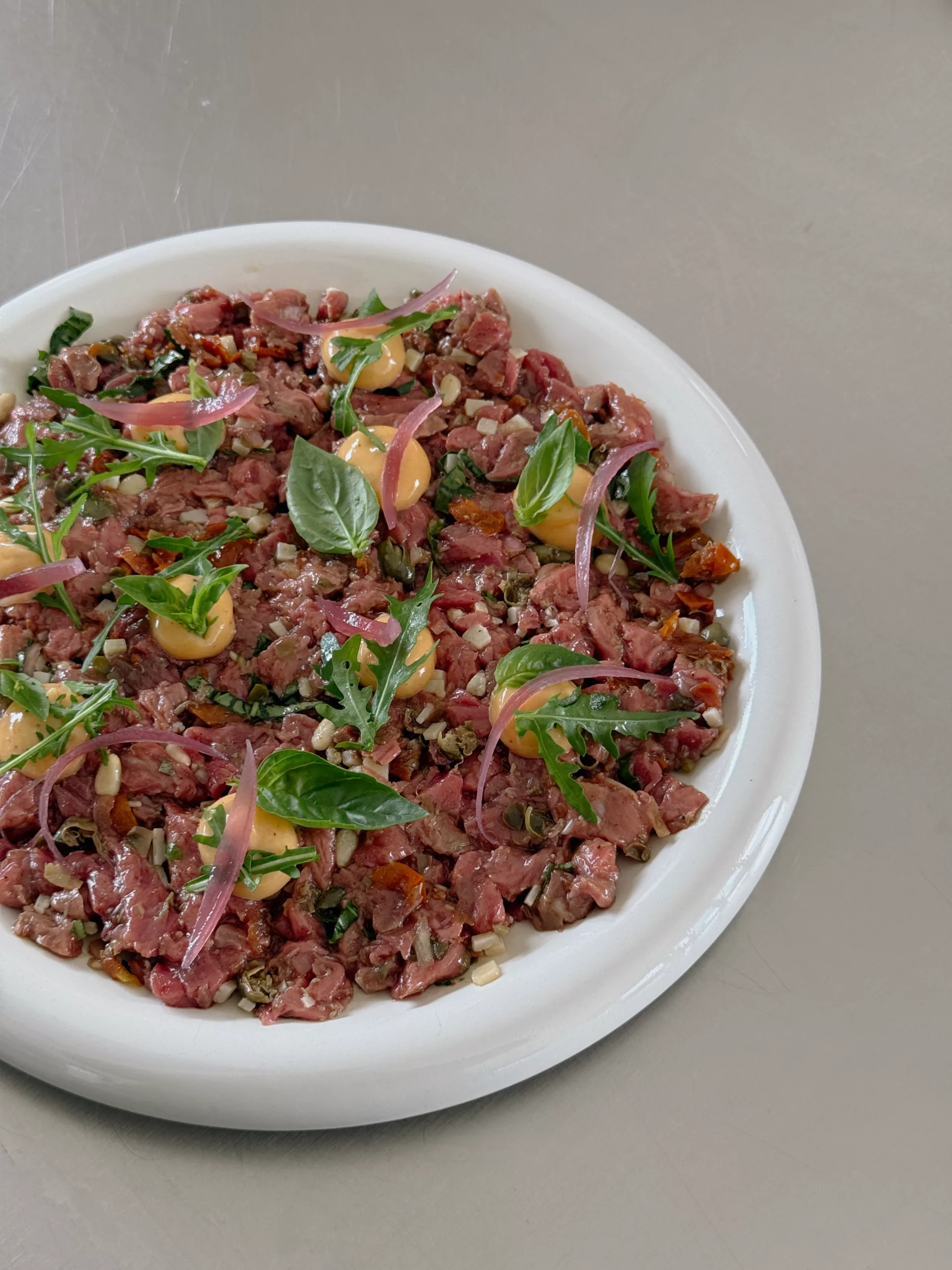 Tartare de boeuf à l’italienne
