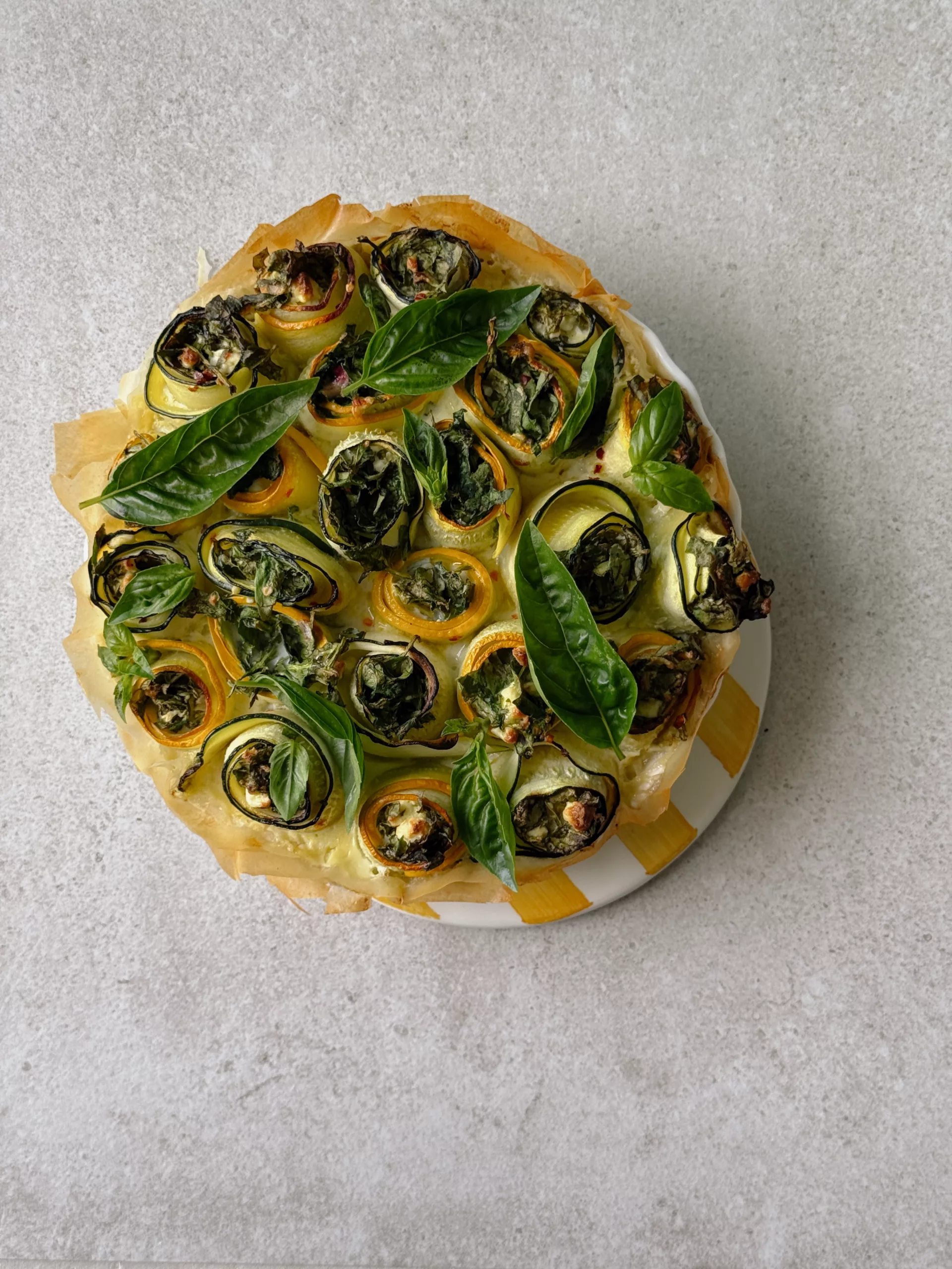 Tarte courgettes et feta