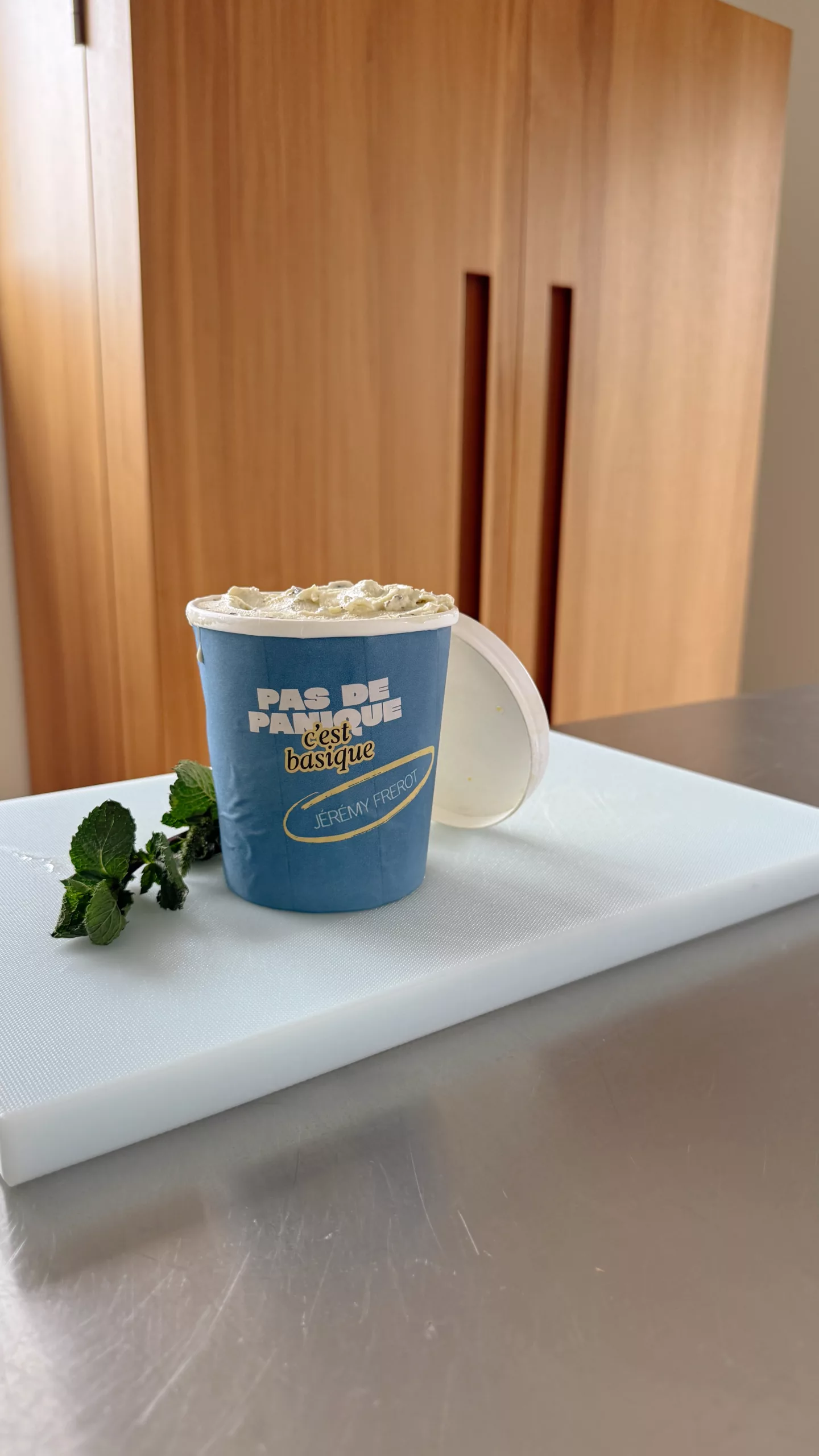 Glace menthe et chocolat maison