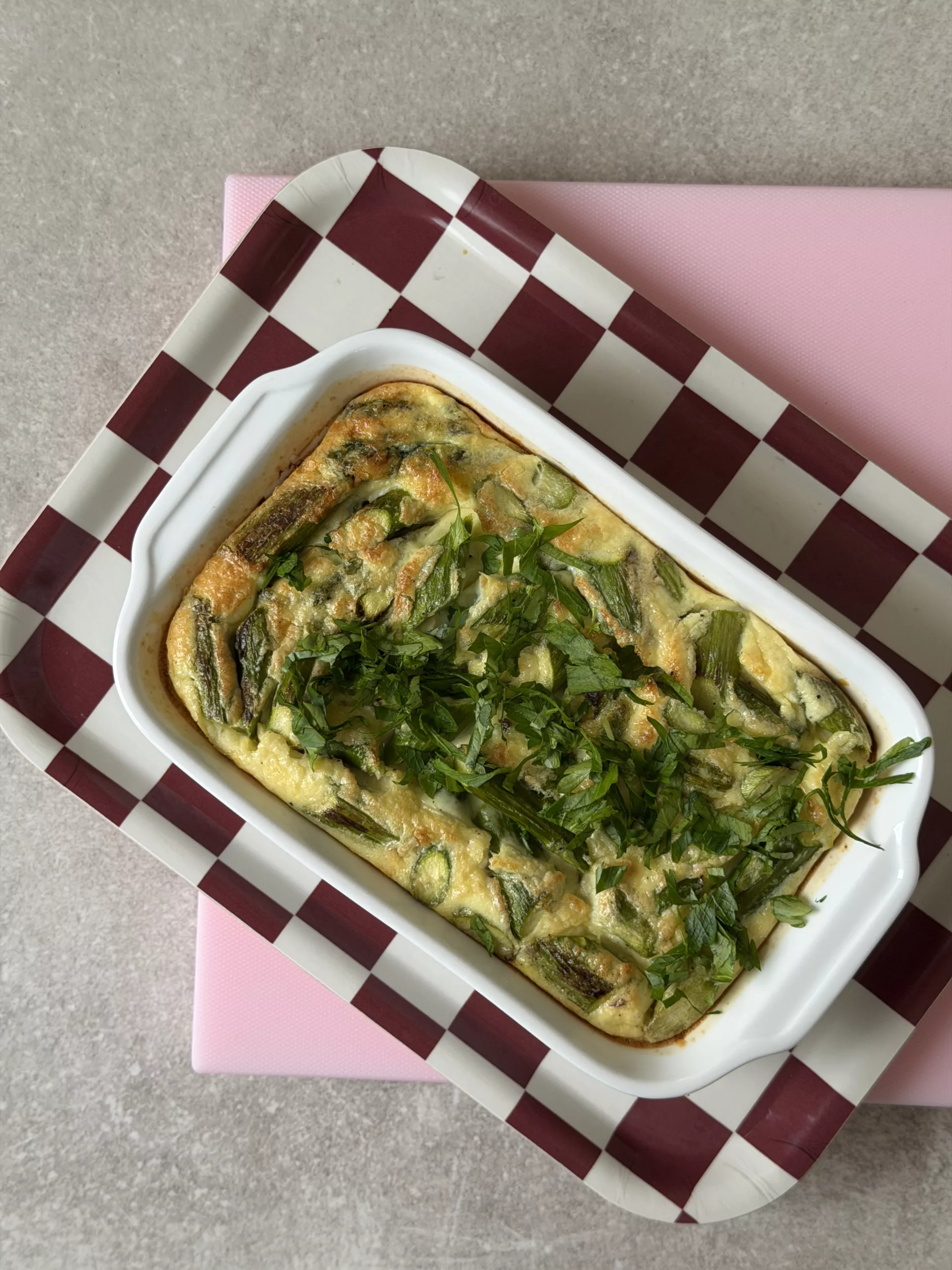 Gratin oeufs / asperges vertes