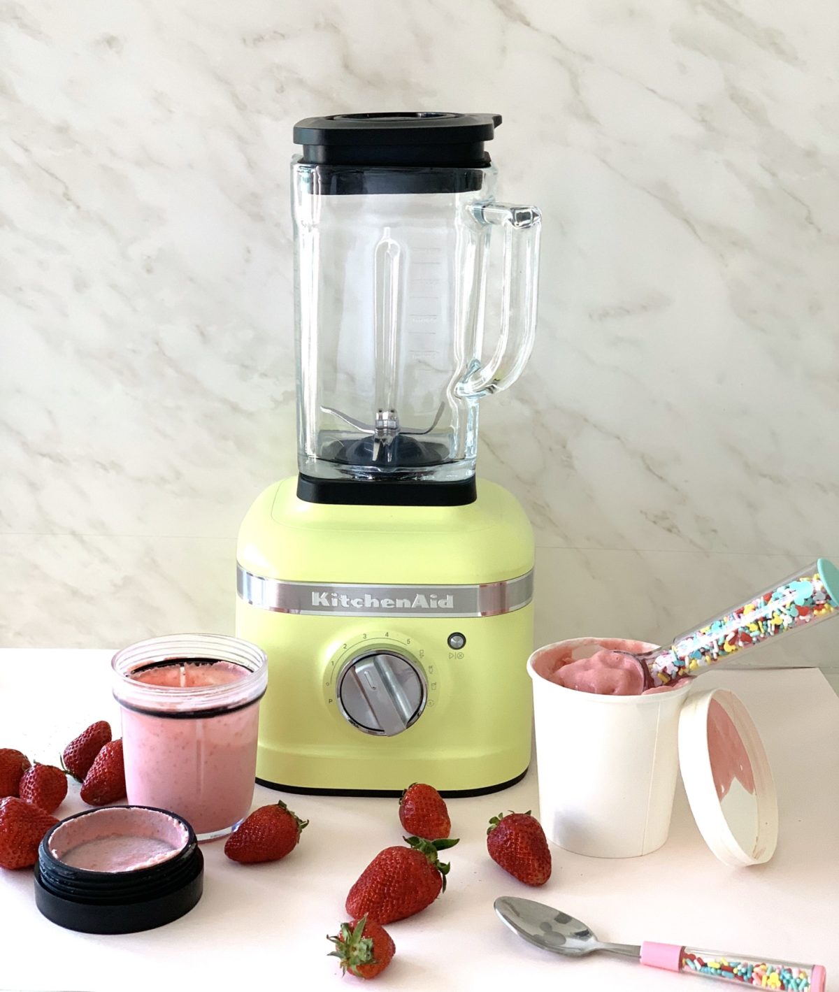 Glace Fraise / Rhubarbe sans Sorbetière avec le Robot ...