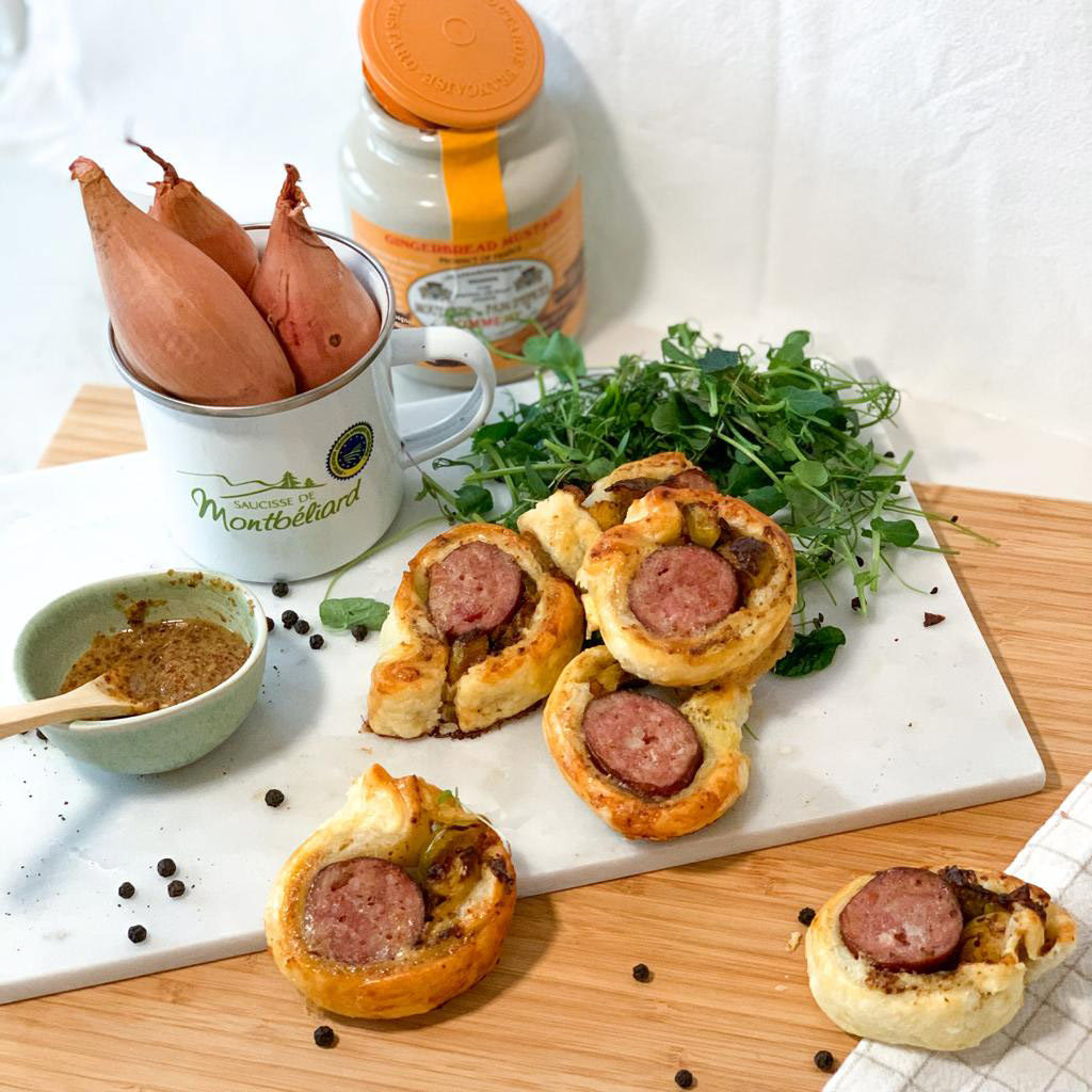 Feuilletés apéro à la saucisse Montbéliarde • Leslie en Cuisine