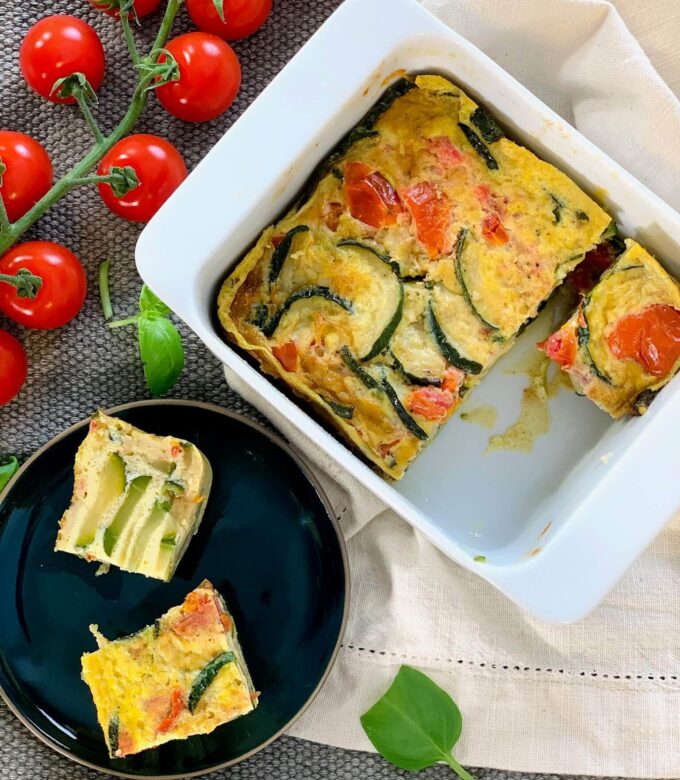 frittata courgettes tomates