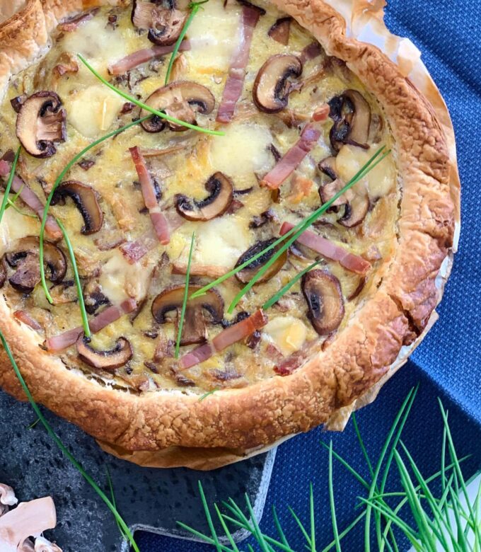 quiche champignons