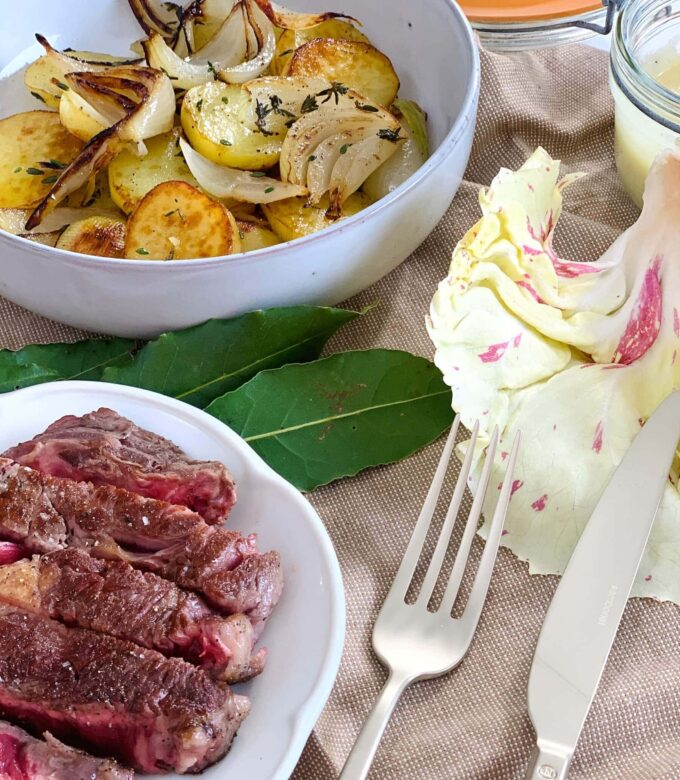 pommes de terre et boeuf