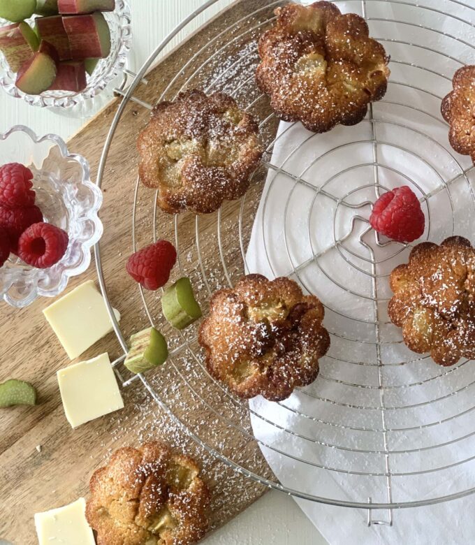 muffins rhubarbe